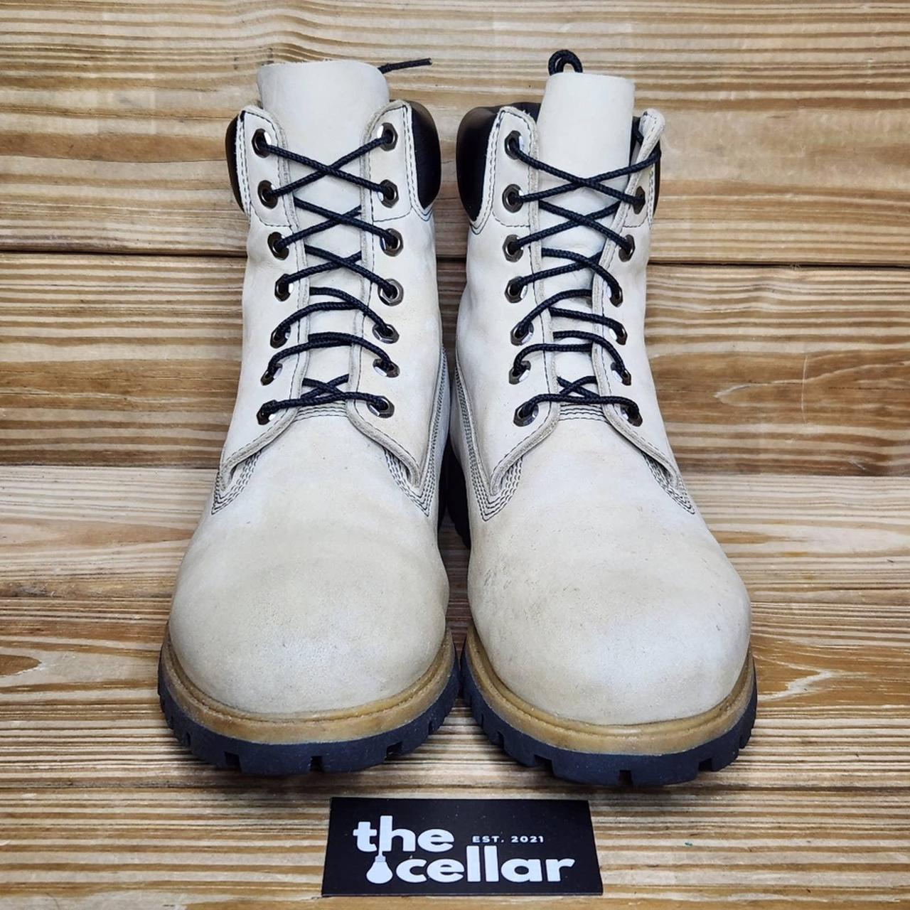 Timberland Men's Cream Boots | Depop