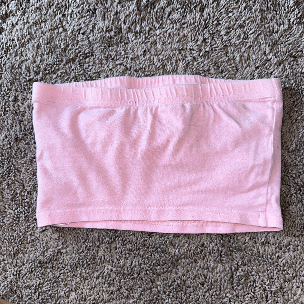 🐈‍⬛ pink juicy couture rhinestone bedazzled tube top!... - Depop