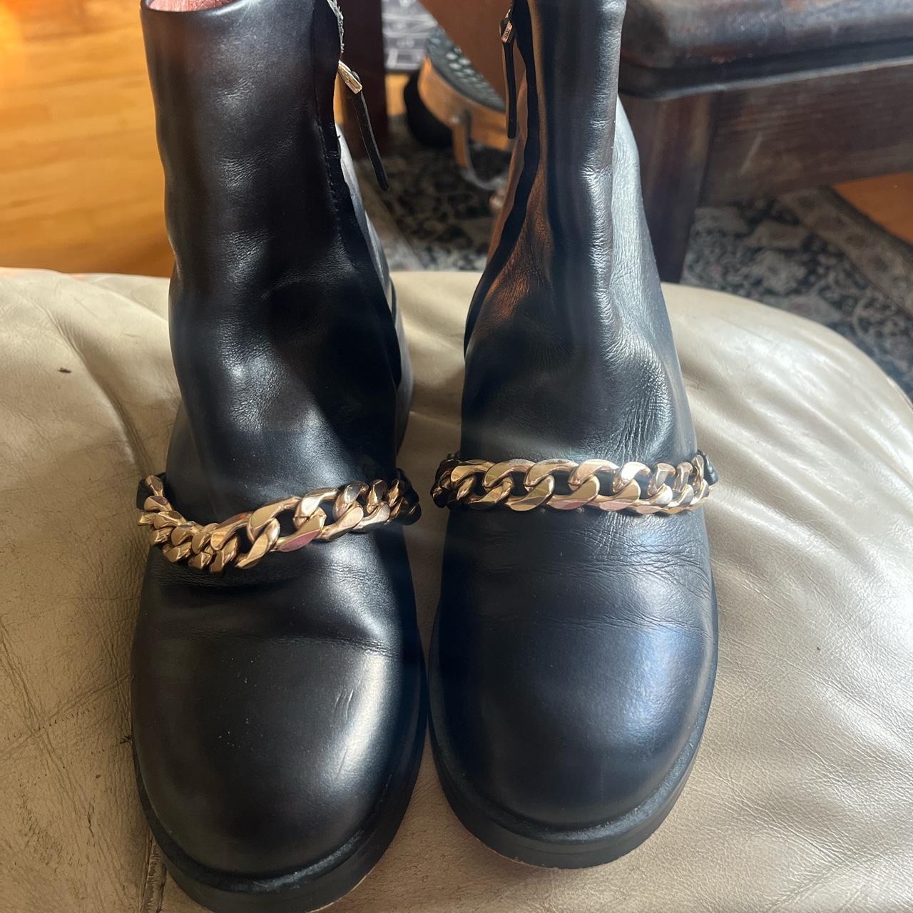 Givenchy Laura chain link ankle boots Super Depop