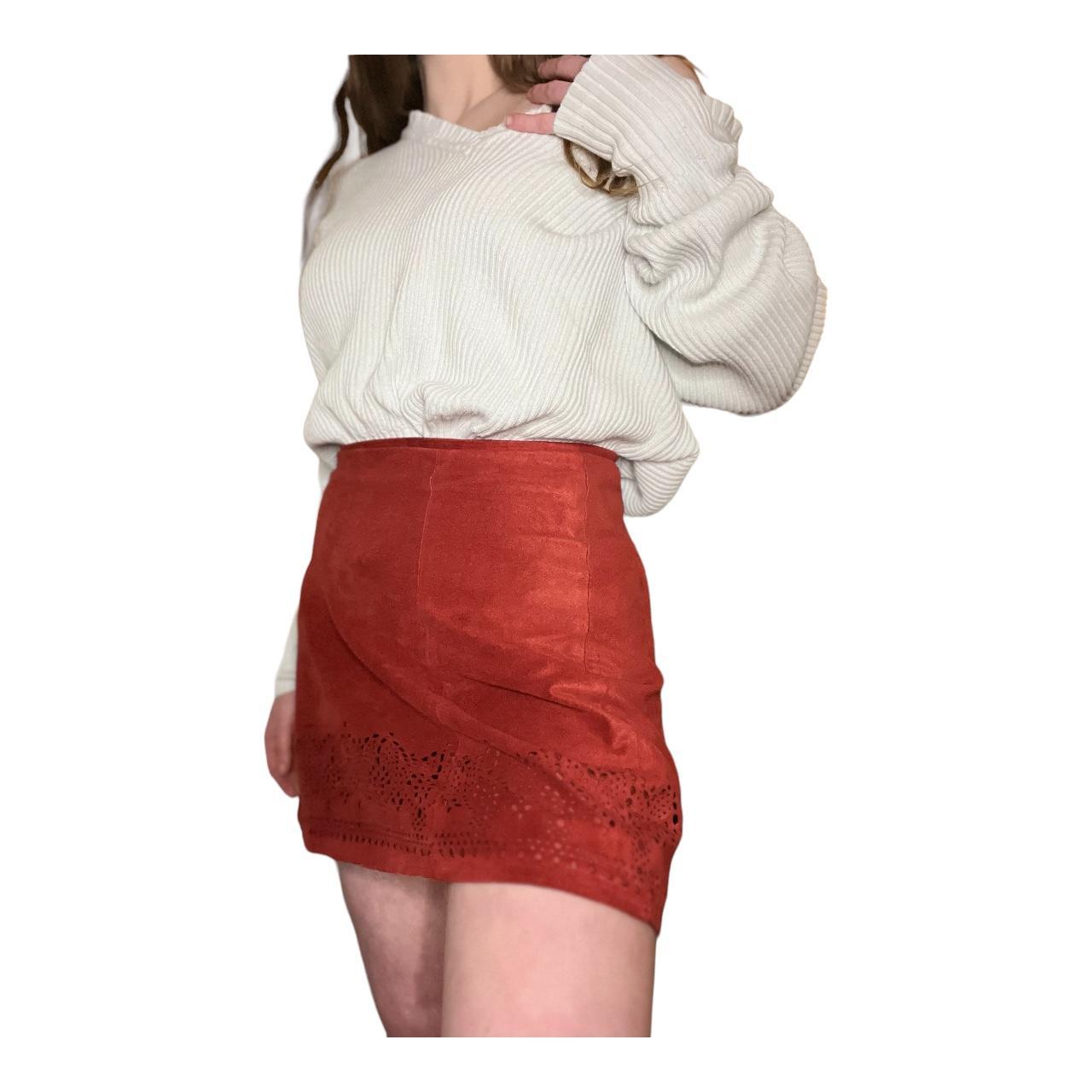 Express 2025 burgundy skirt