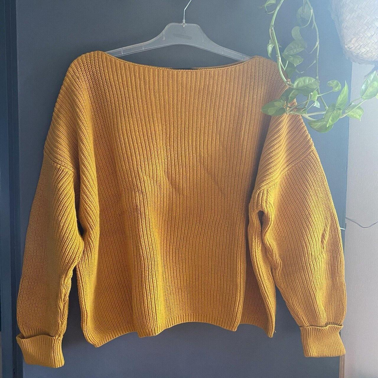 French connection yellow sweater best sale