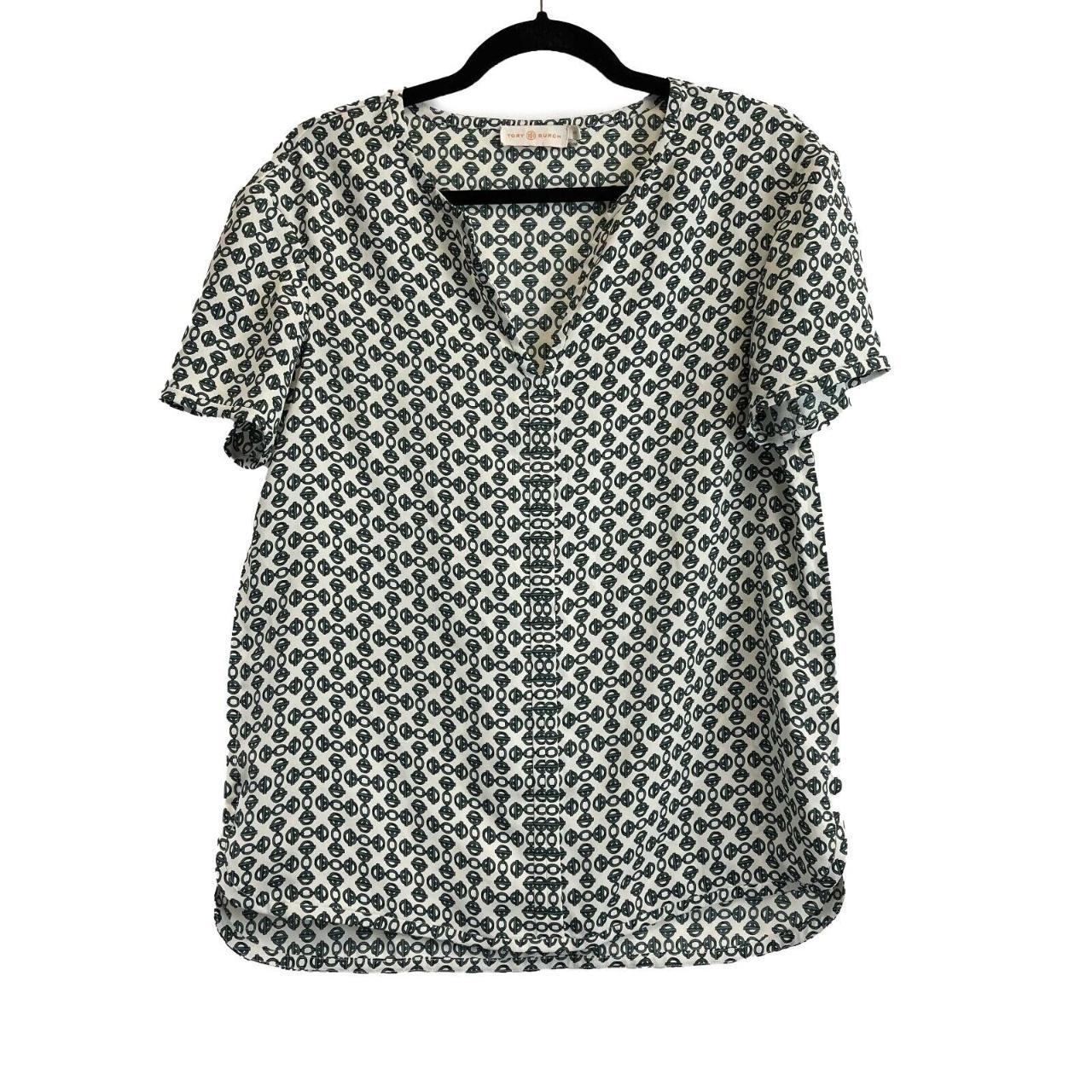 Tory burch discount short sleeve blouse