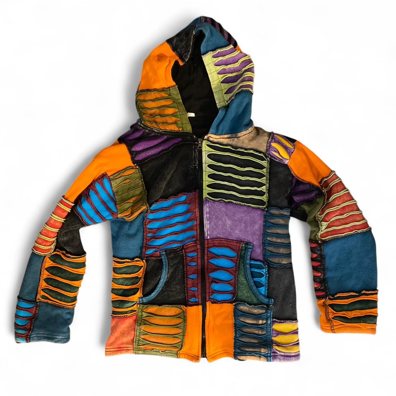 Women's Sweatshirt - Multi - M – Unique patchwork… - image 1