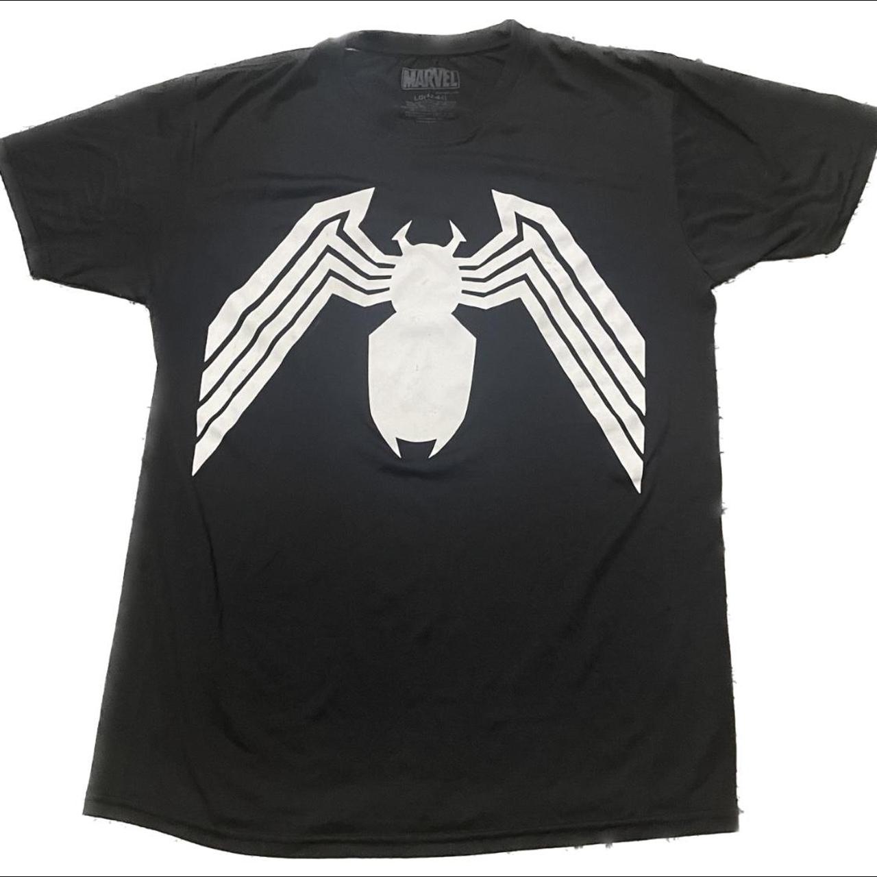 Marvel spider-man symbiote logo t-shirt Size L... - Depop