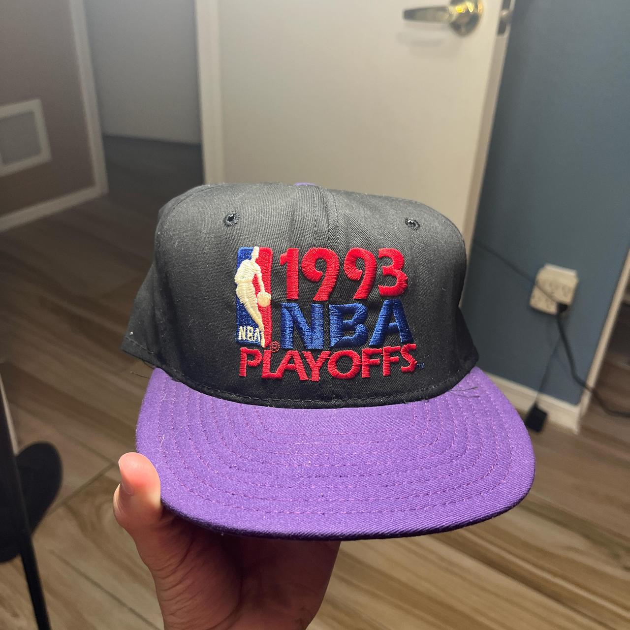 Vtg AJD 1993 NBA PLAYOFFS offers Charolette Hornets Snapback