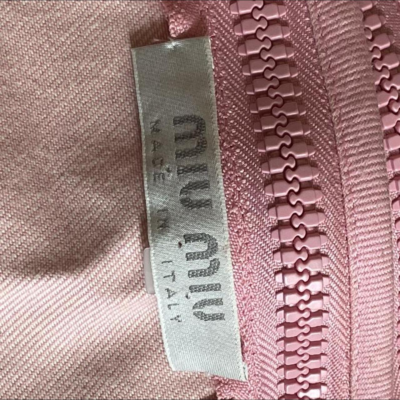 Unique, vintage pink miu miu zip off top. Functions | Depop