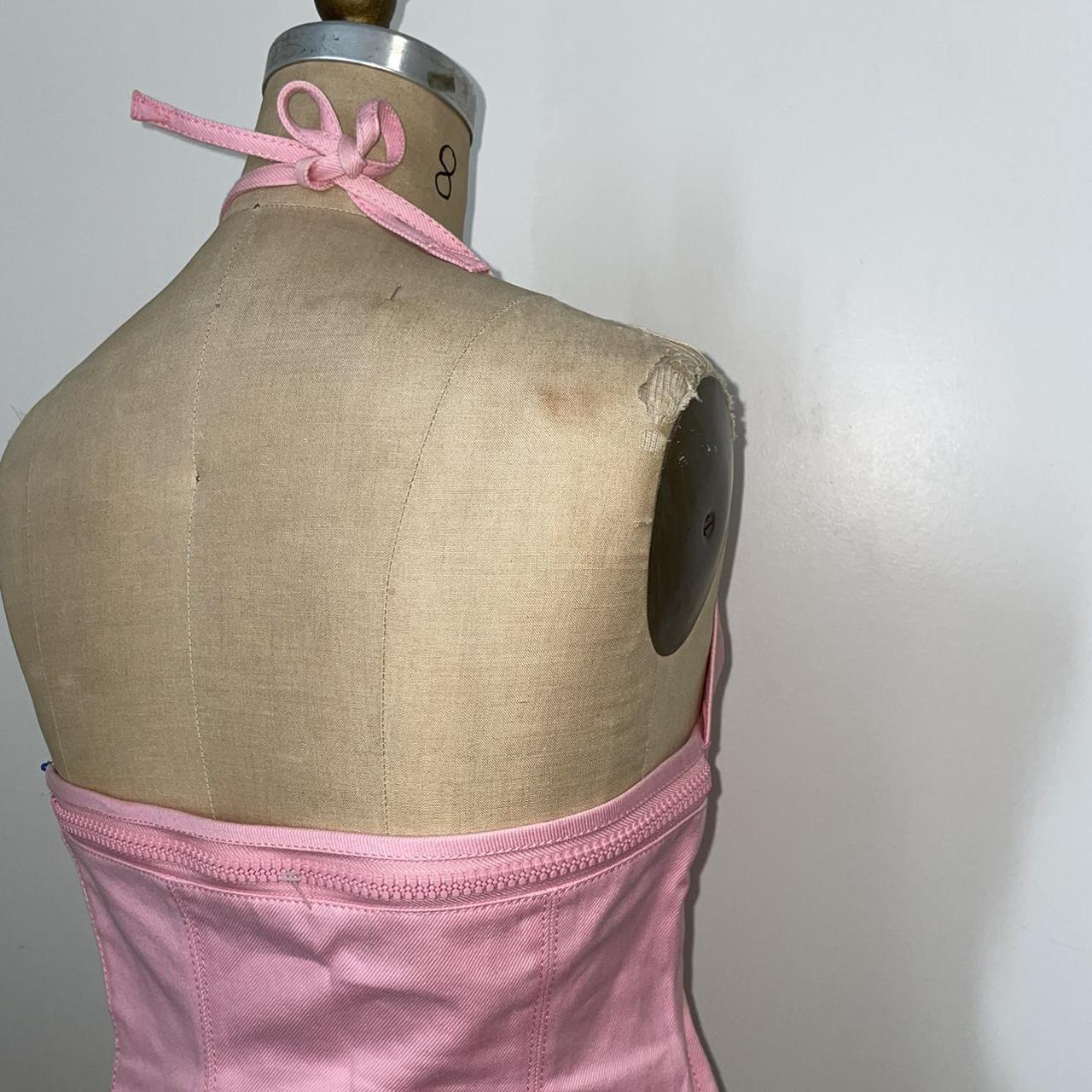 Unique, vintage pink miu miu zip off top. Functions