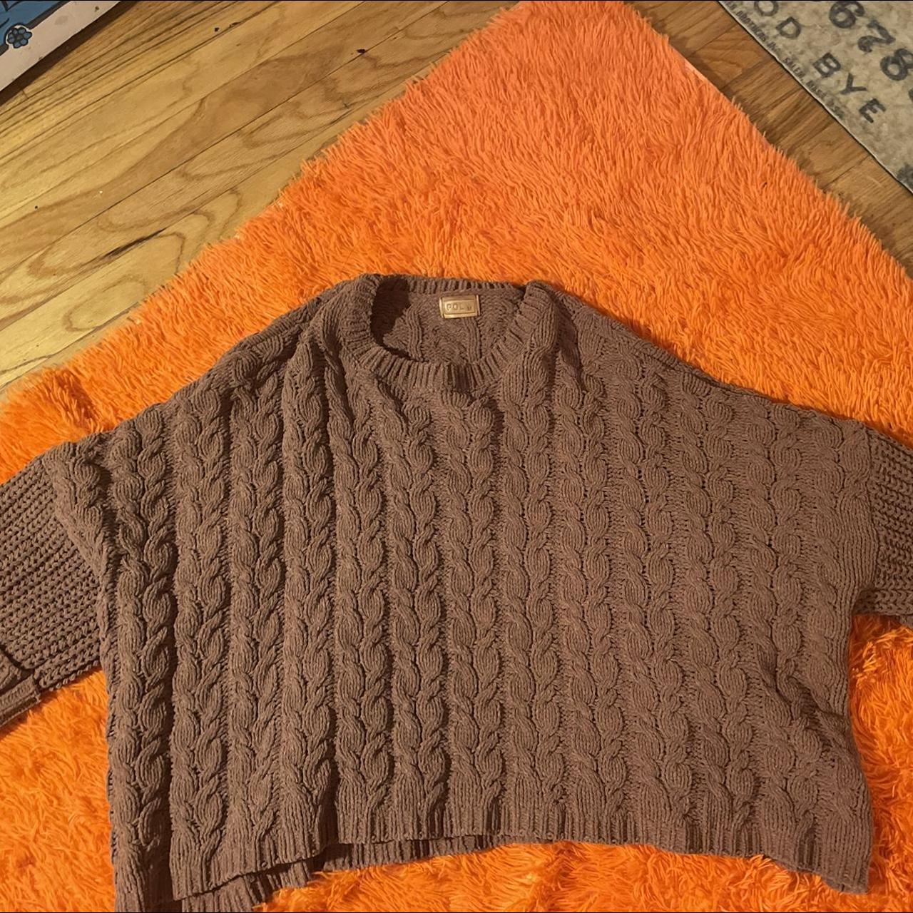 Chunky brown sweater bought from a boutique. Super... - Depop