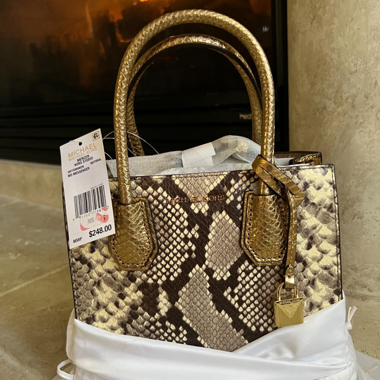 Michael kors snake print outlet bag