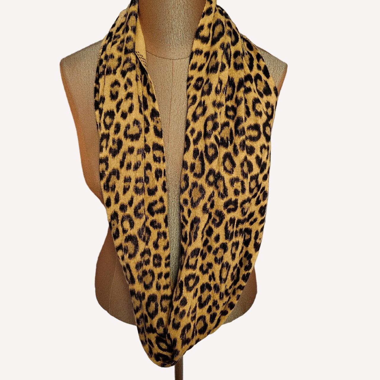 Michael kors cheap leopard print scarf