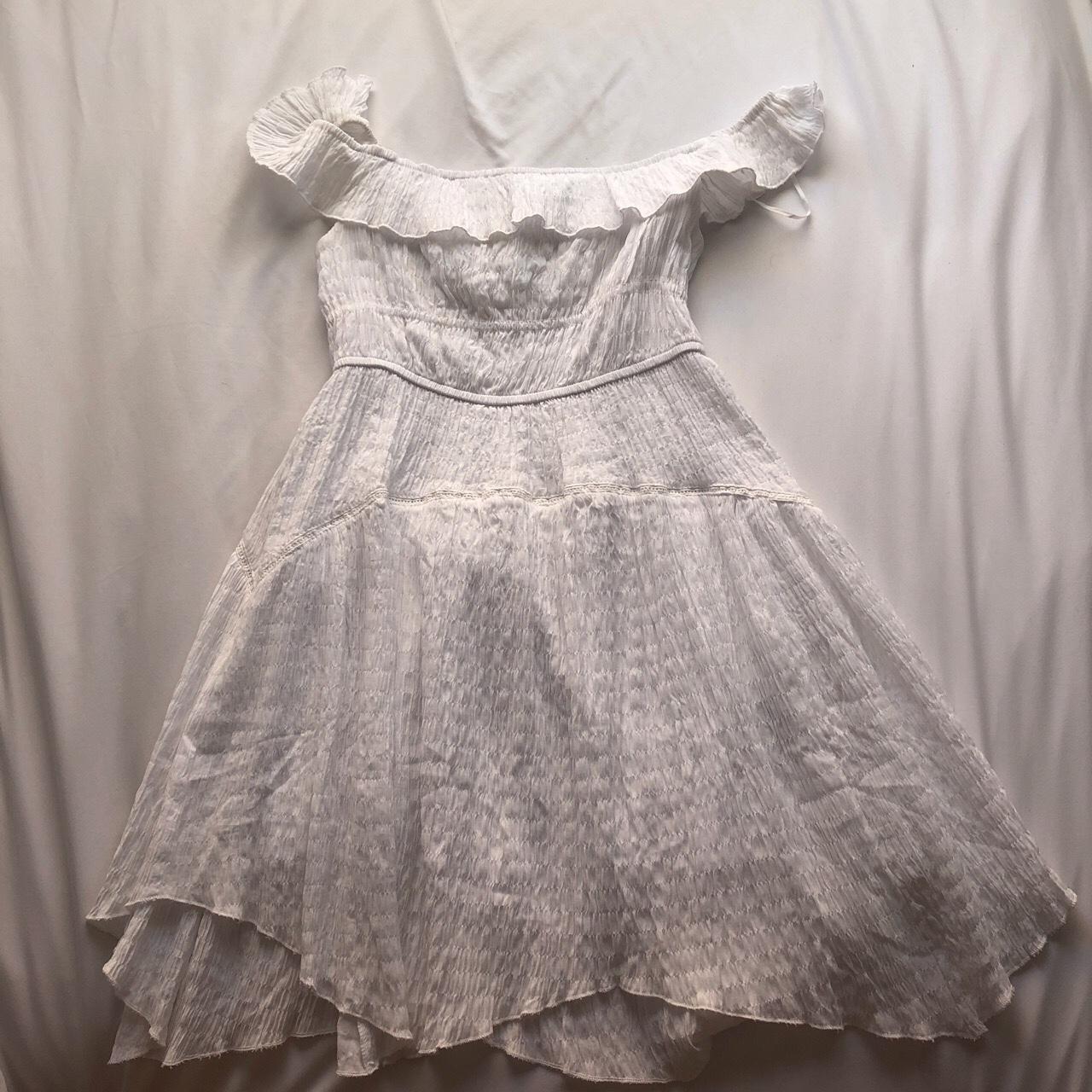 white dress with tags still attached - Depop