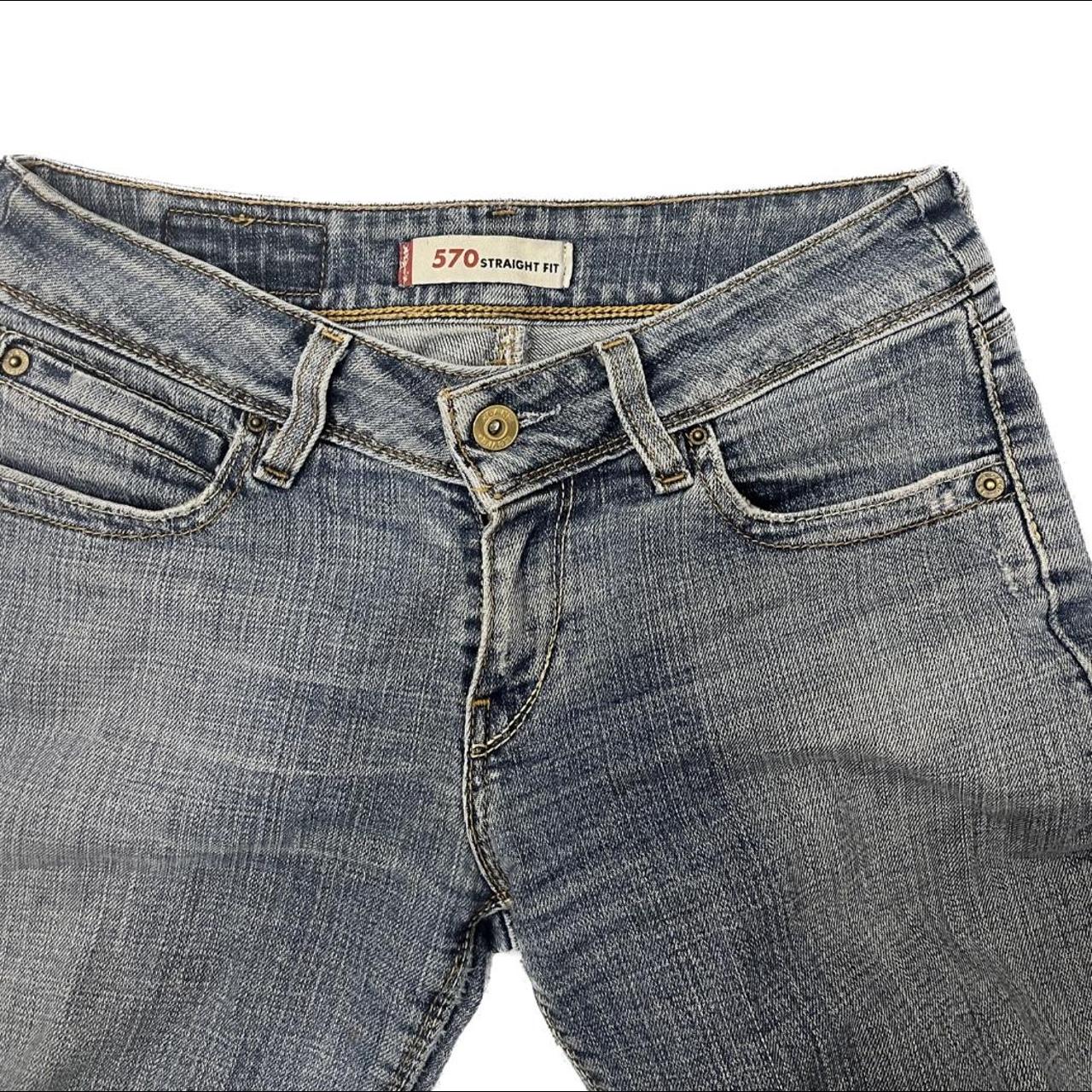 Vintage blue 570 Levi’s bootcut low rise jeans. Good... - Depop