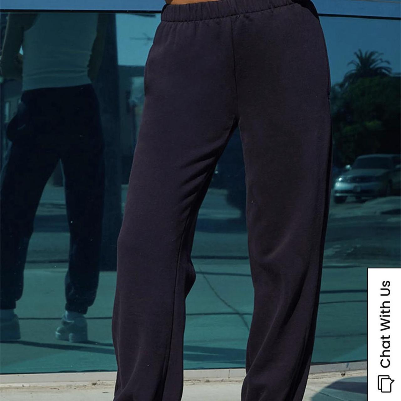 black brandy melville sweatpants only worn once or... Depop