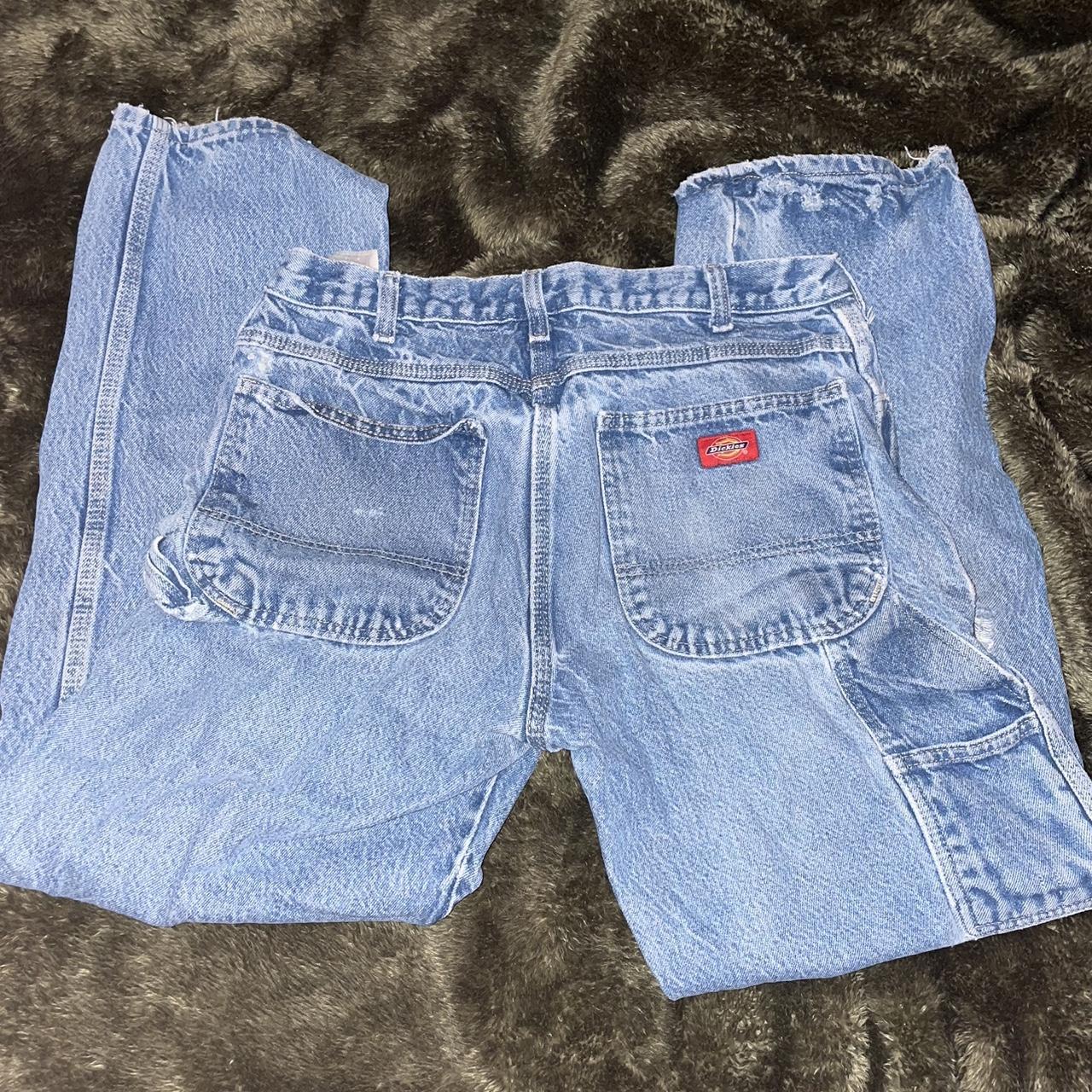 Vintage distressed dickies jeans in lighter wash. 🌊…. - Depop
