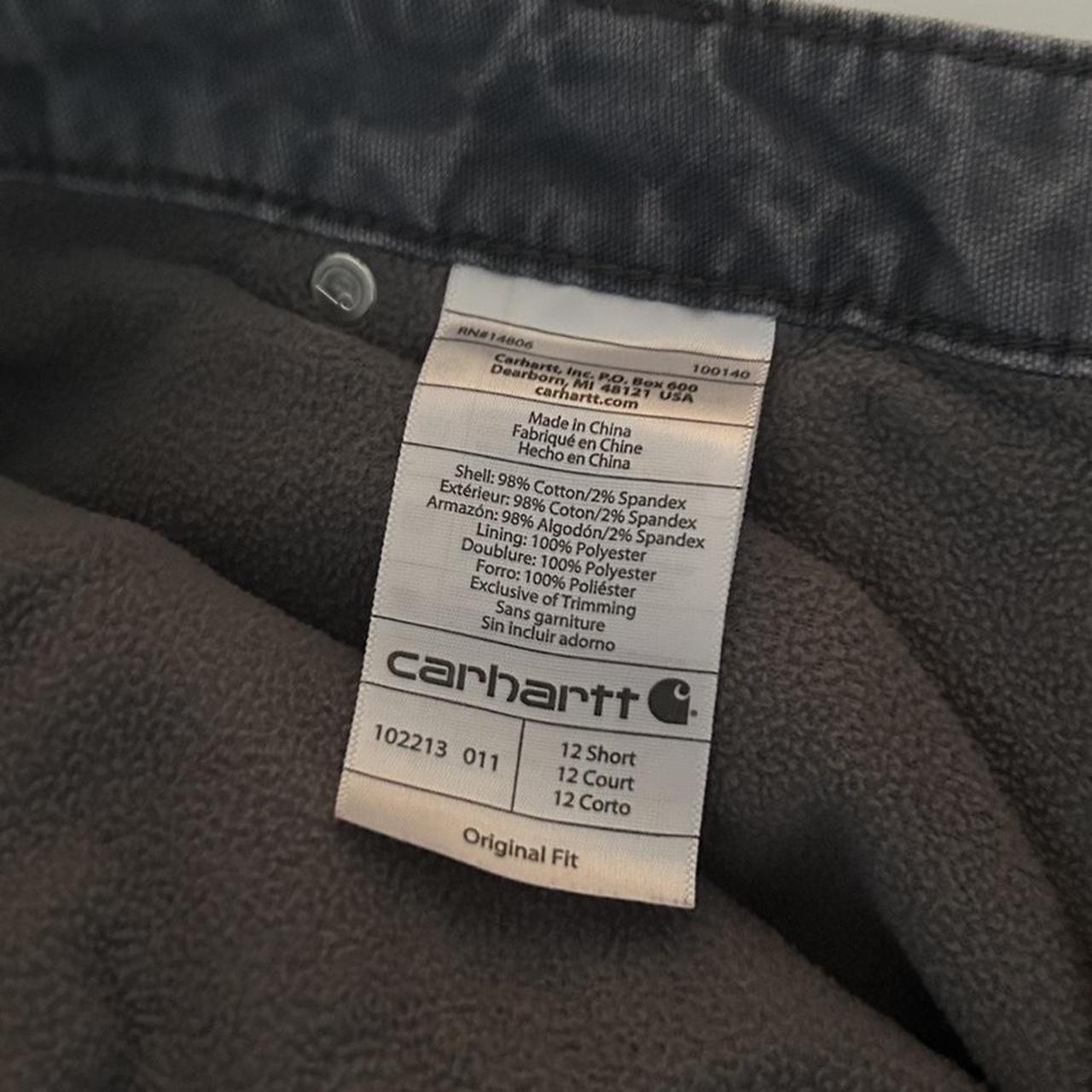 Carhartt Original Fit Insulated Grey Pants , Fleece