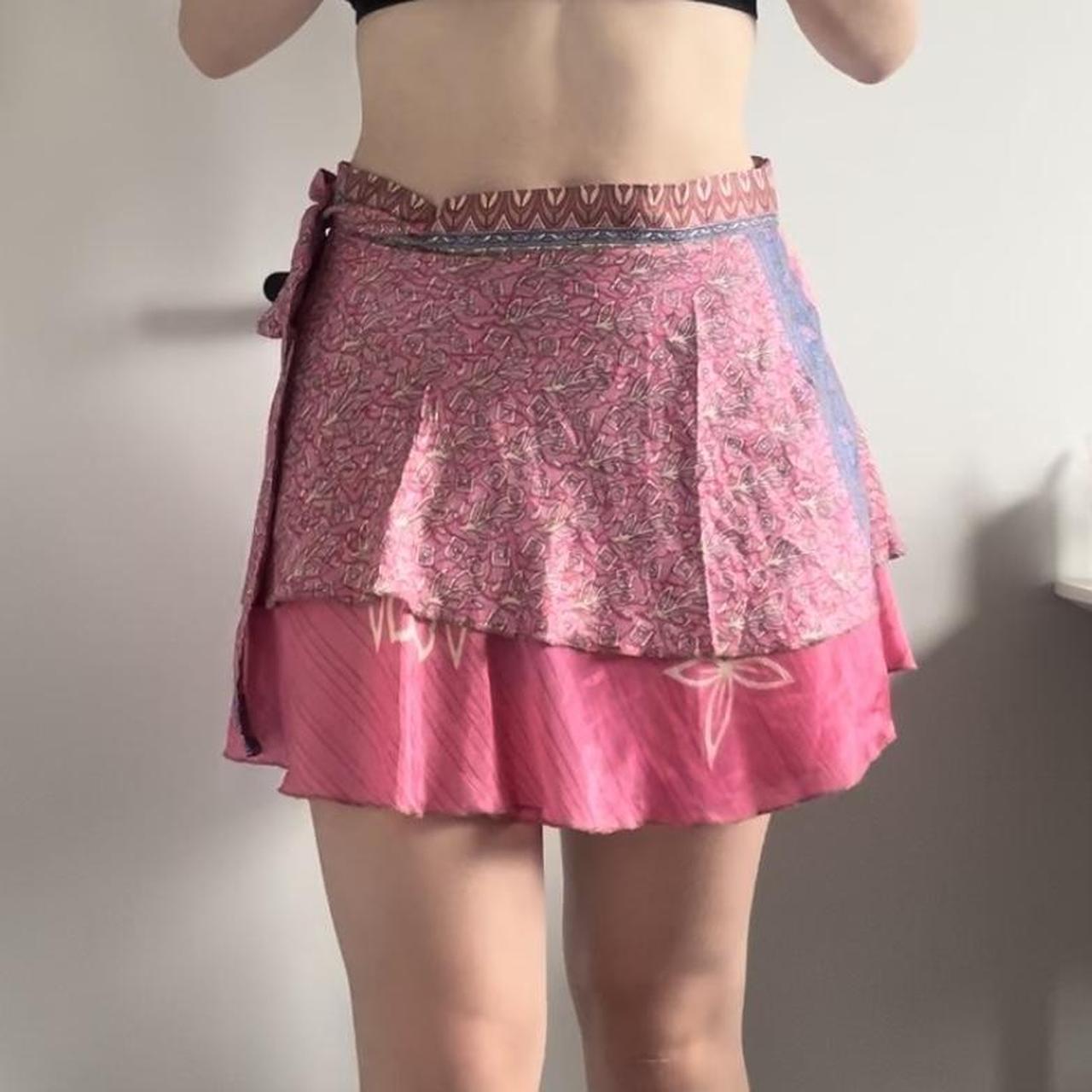 Tree of life wrap skirt Doesn’t have a size but... Depop