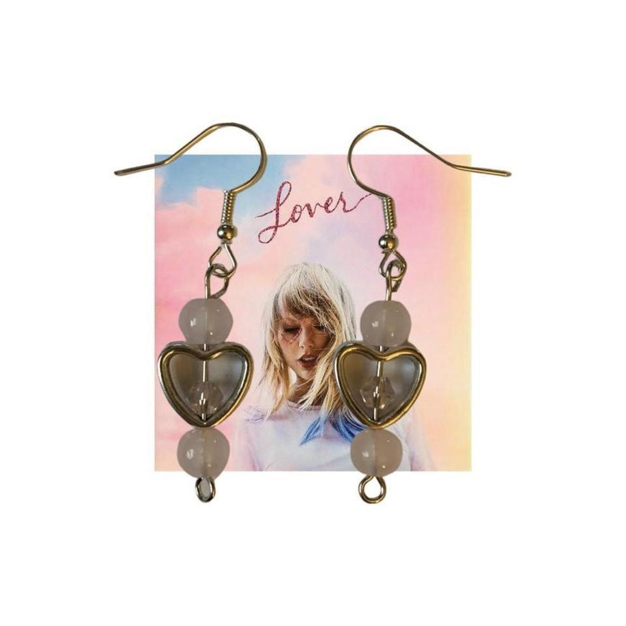 handmade pink heart earrings ♡ Taylor Swift Depop