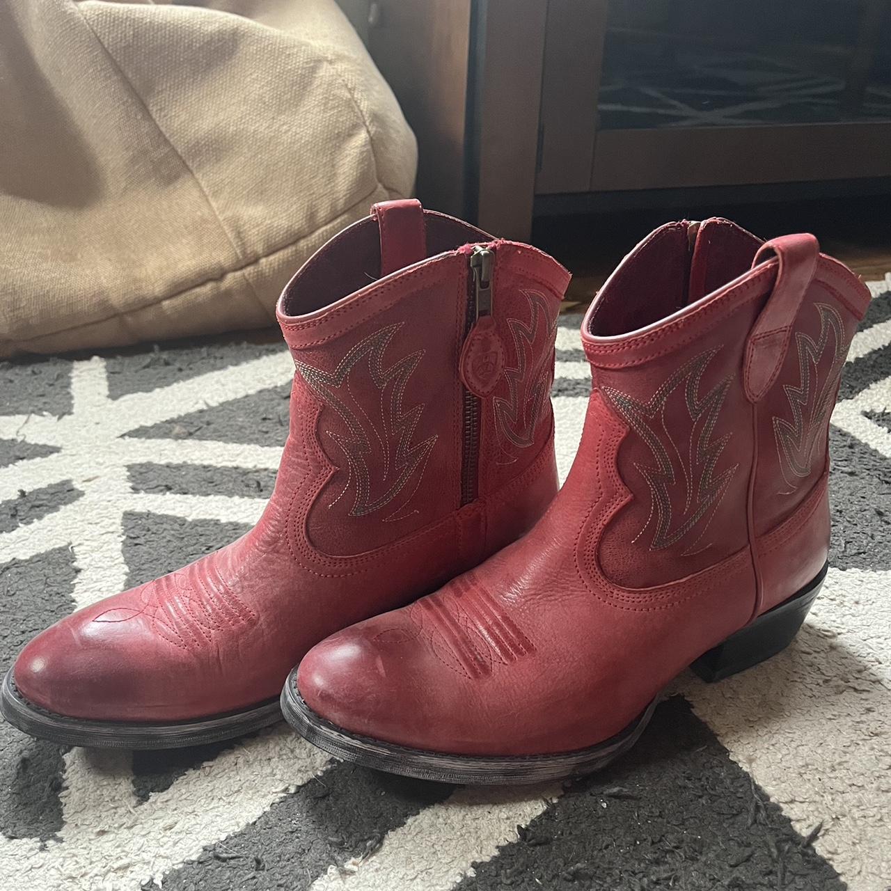 Ariat Women's Red Boots Depop