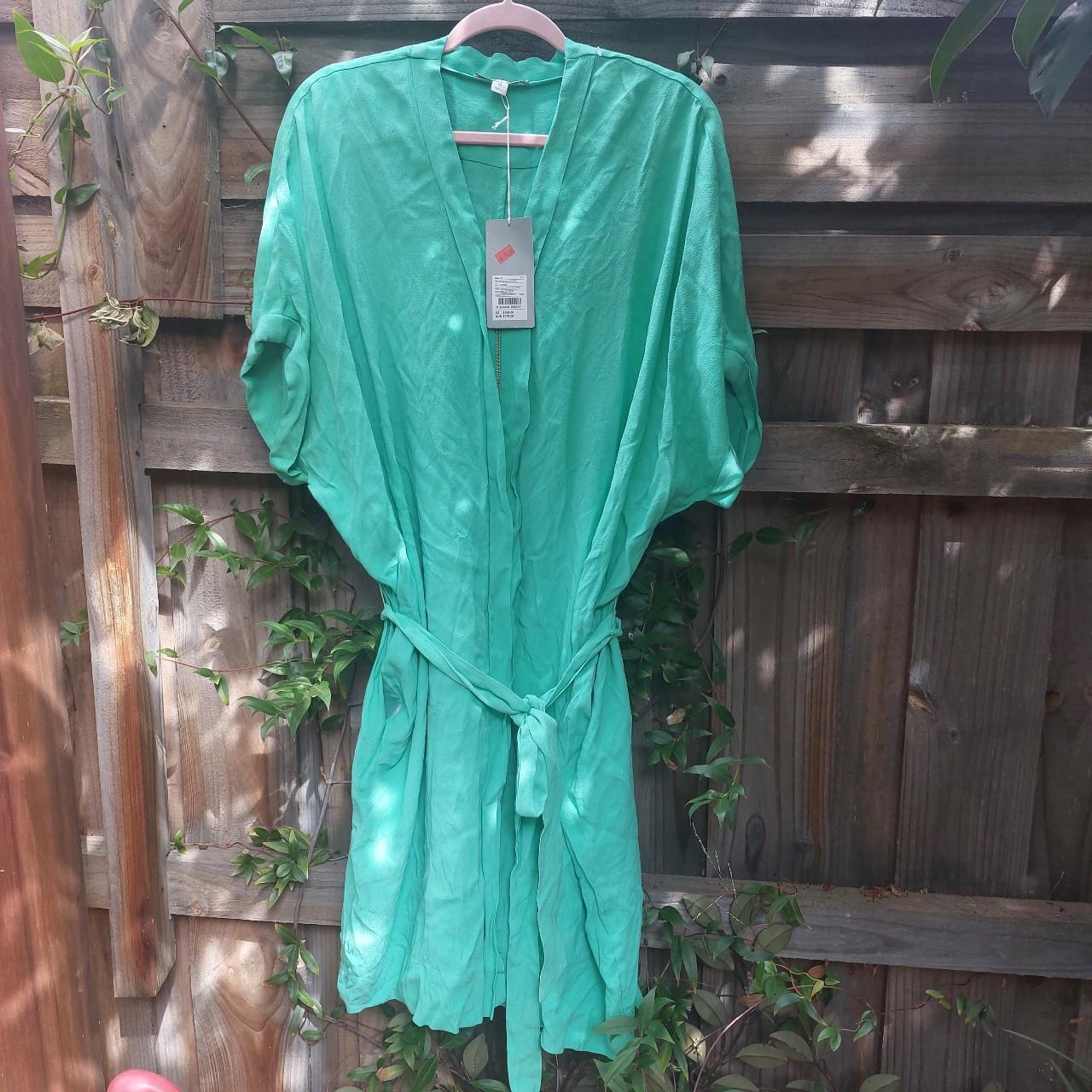 TRENERY Green Zip Front Dress SIZE 18 Brand new... - Depop