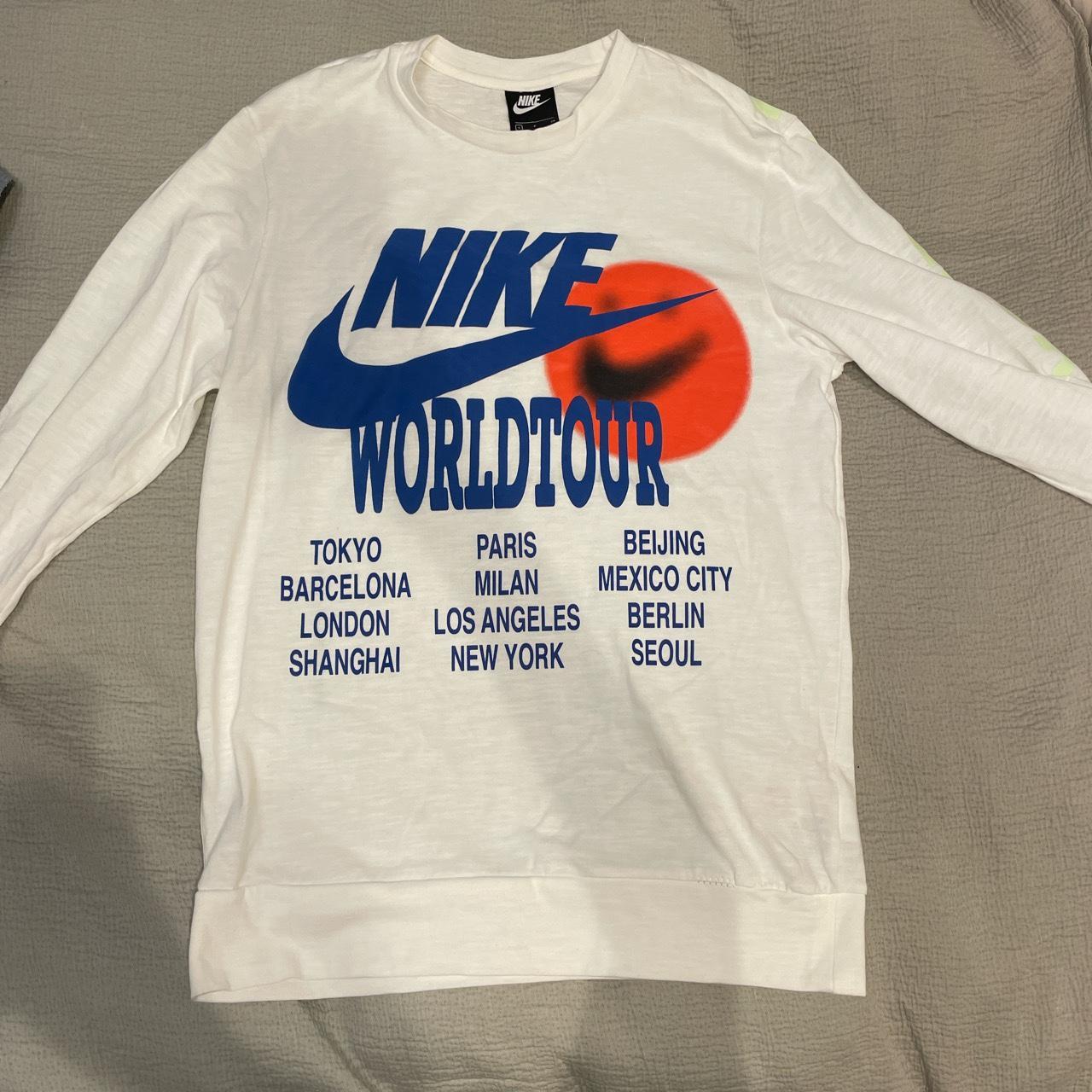 nike world tour tee white