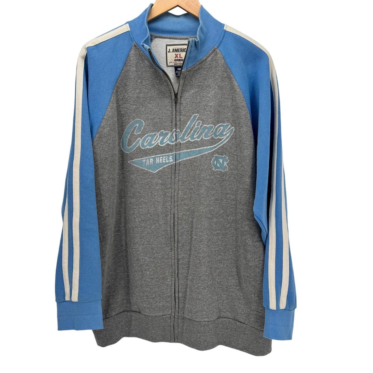 Preloved Men's Jacket - Grey/Blue - XL – UNC Tar … - image 1