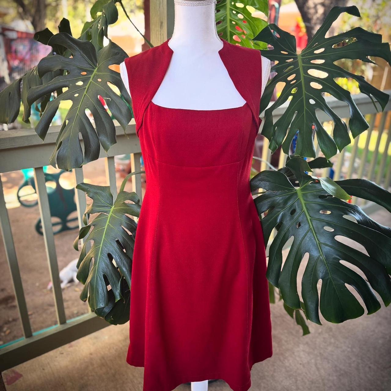 Adolfo Domínguez Women's Babydoll Dress - Red - L… - image 2