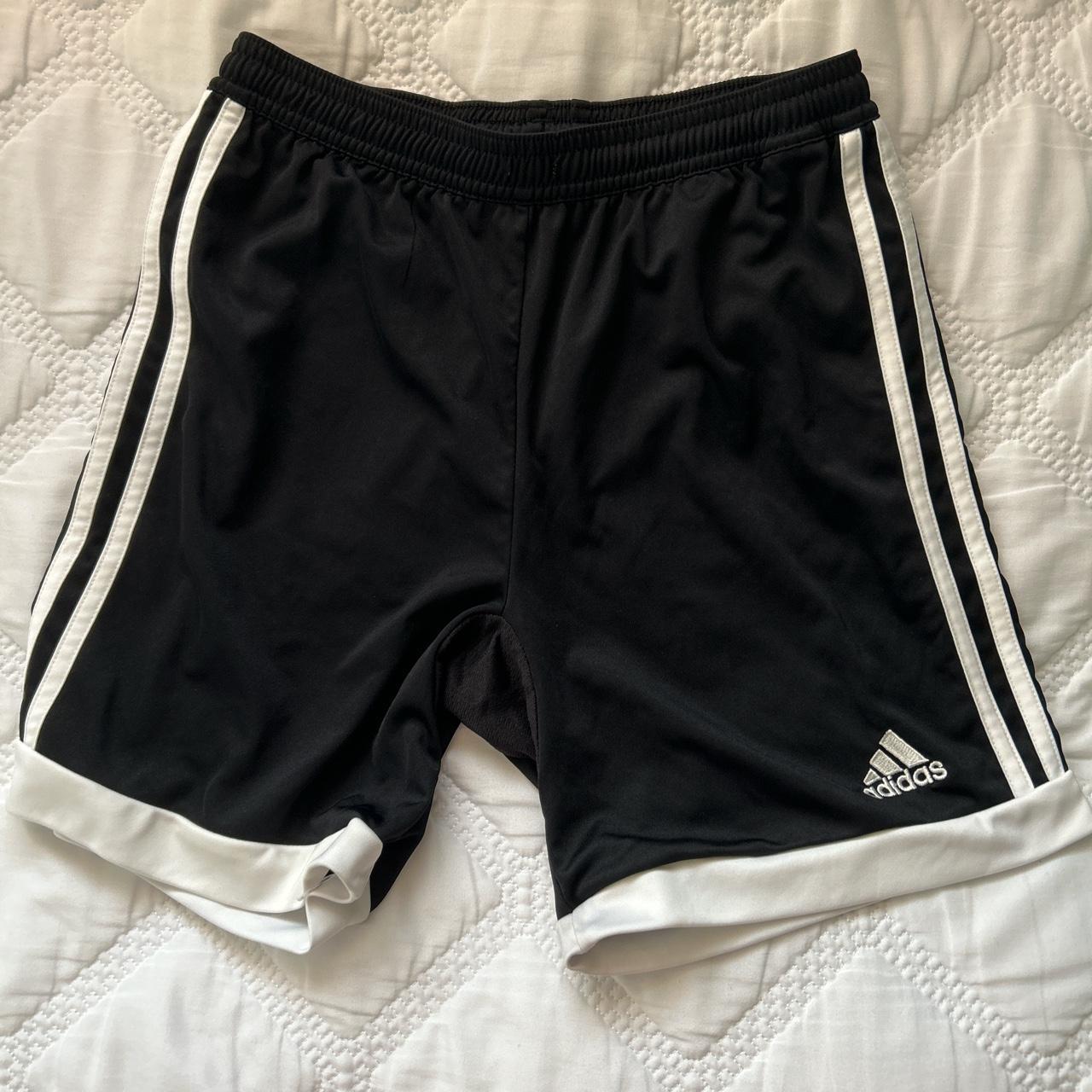 slim fit soccer shorts