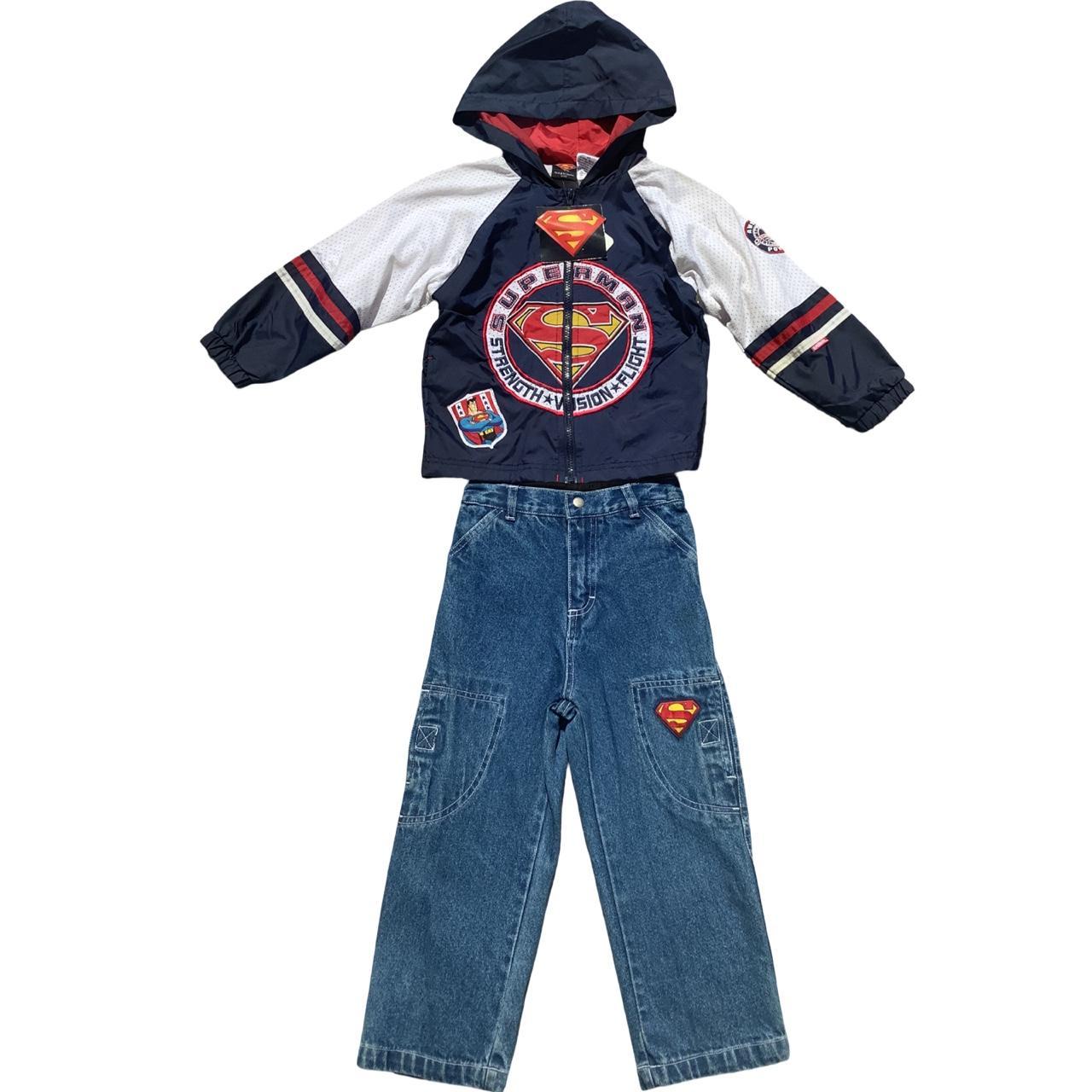 Superman 2 piece outfit set Size 4/5 New with... | Depop