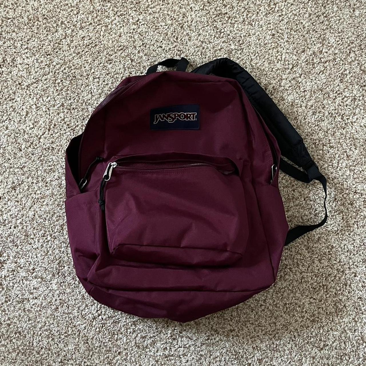 maroon jansport backpack #school #college #jansport - Depop