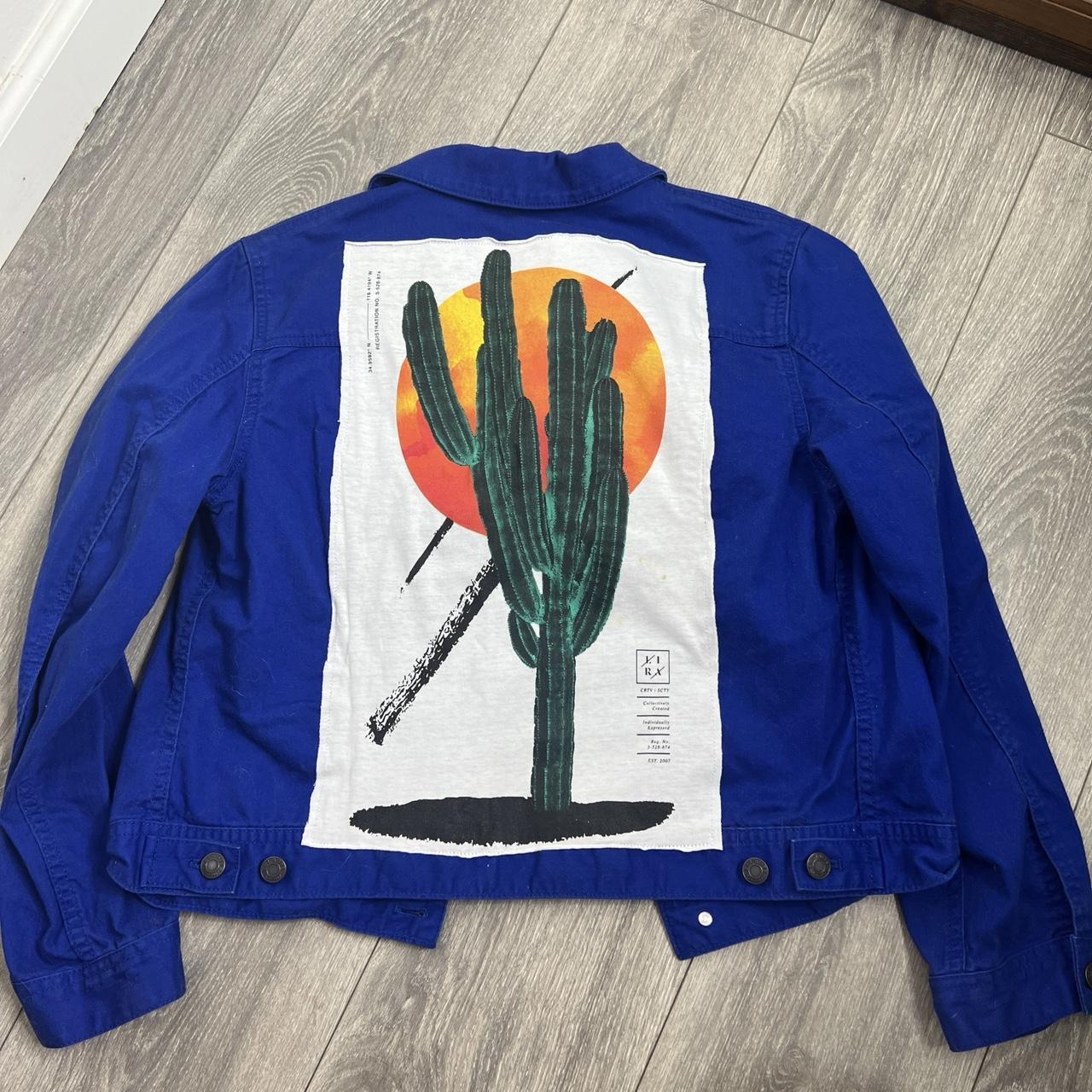 Royal Blue Denim Jacket | upcycled & reworked - Depop