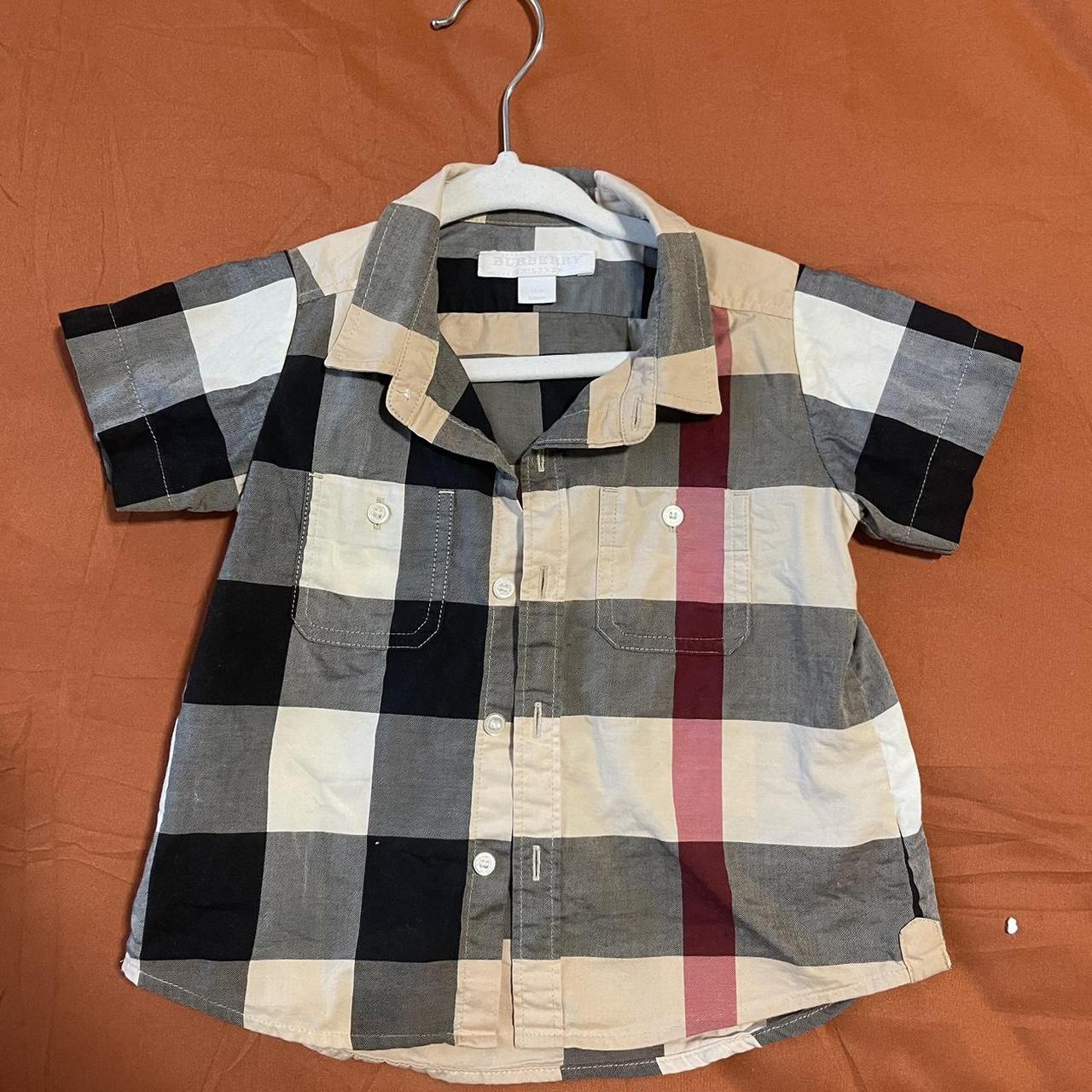 Baby burberry deals button up