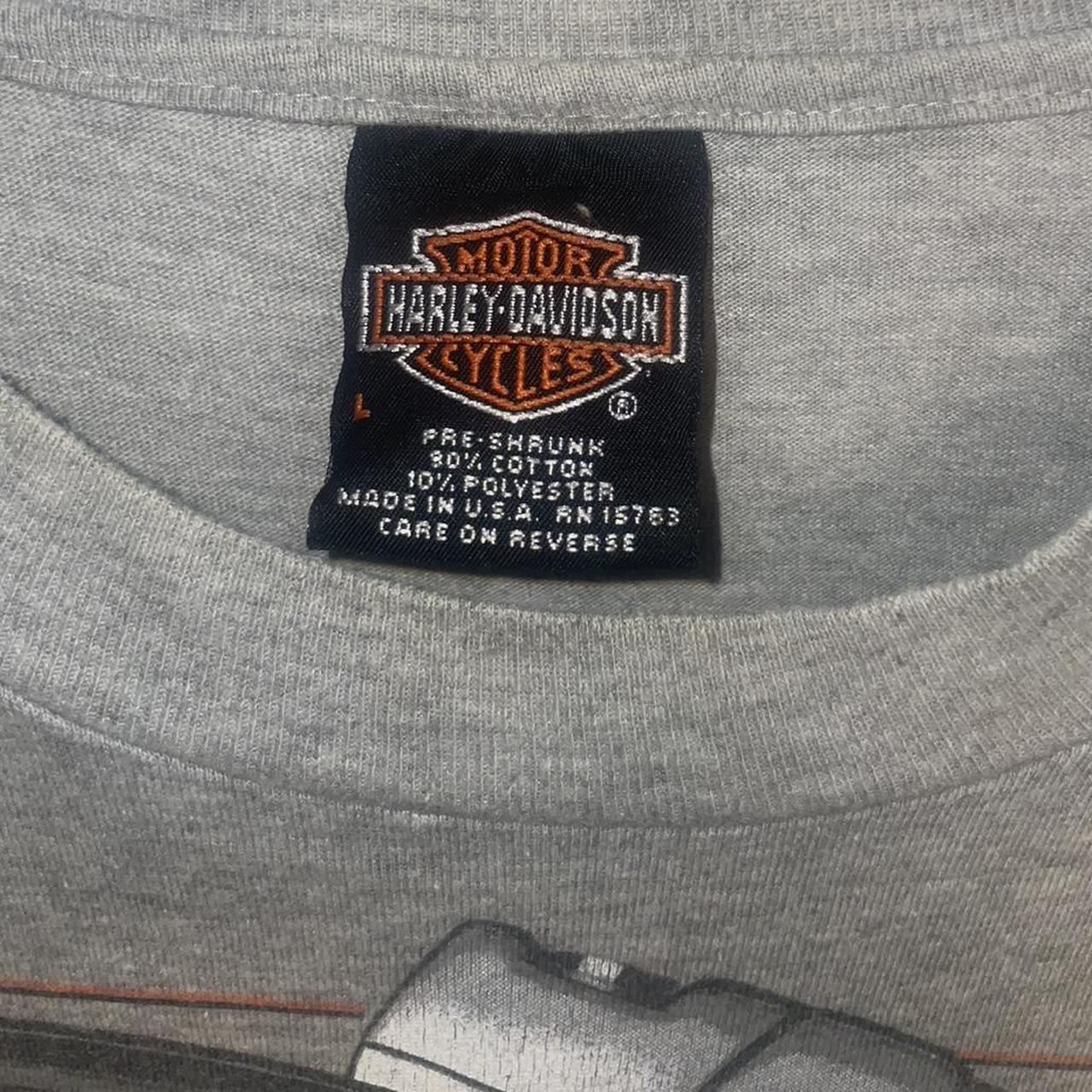 Size does matter Harley Davidson grey t shirt Size... - Depop