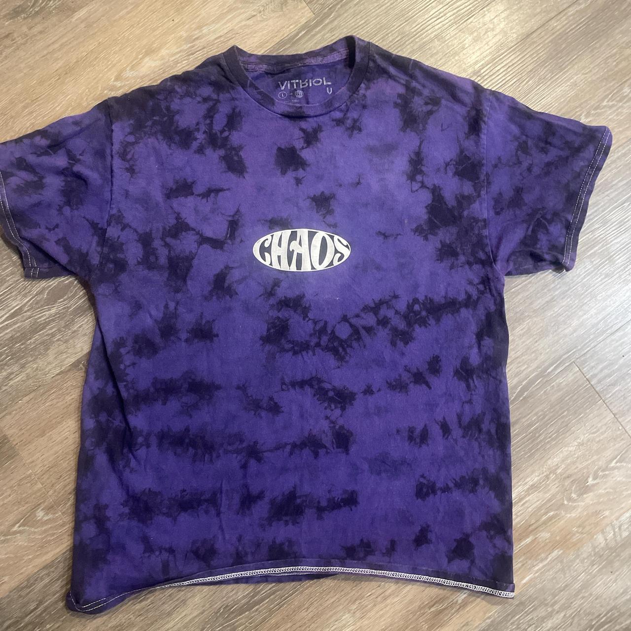 トップス ANCELLMEMBROIDERY DYED T-SHIRT |PURPLE ANCELLM - 【再入荷】EMBROIDERY DYED T-SHIRT/DUSKY PURPLE | NapsNote