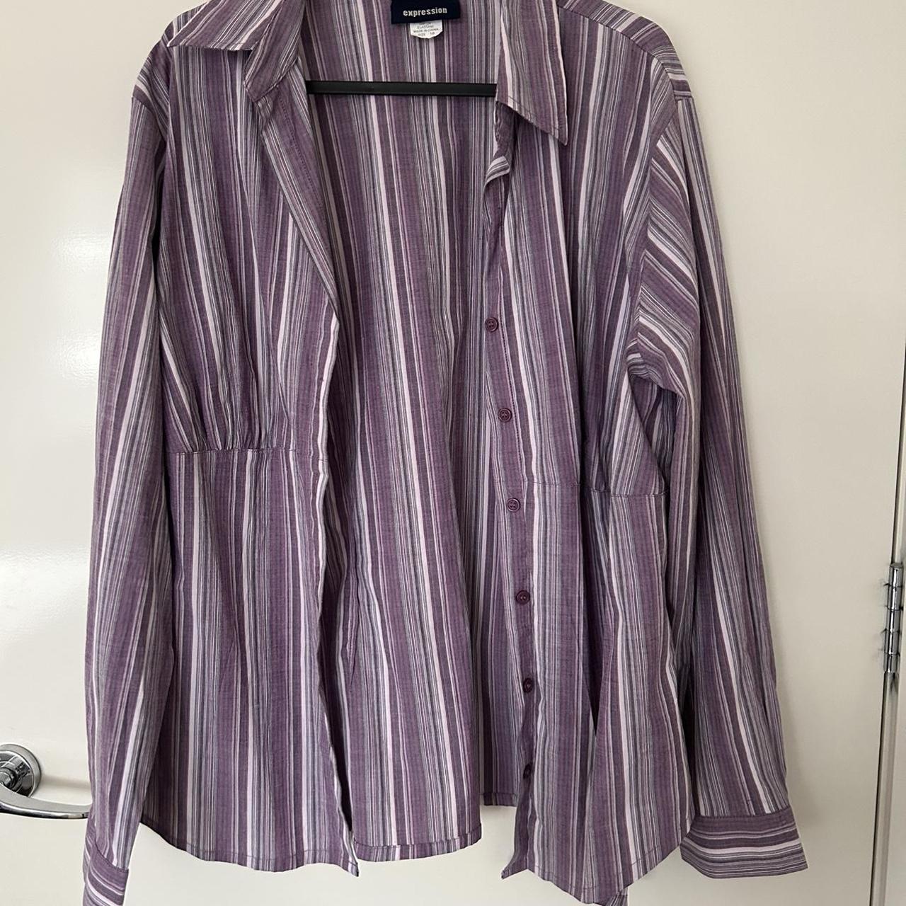 Oversized collared shirt free shipping $30+ for... - Depop