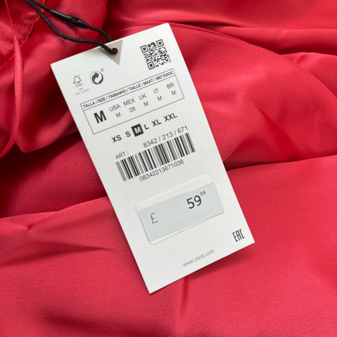 ZARA Pink jumpsuit satin. Size M (fits size... Depop