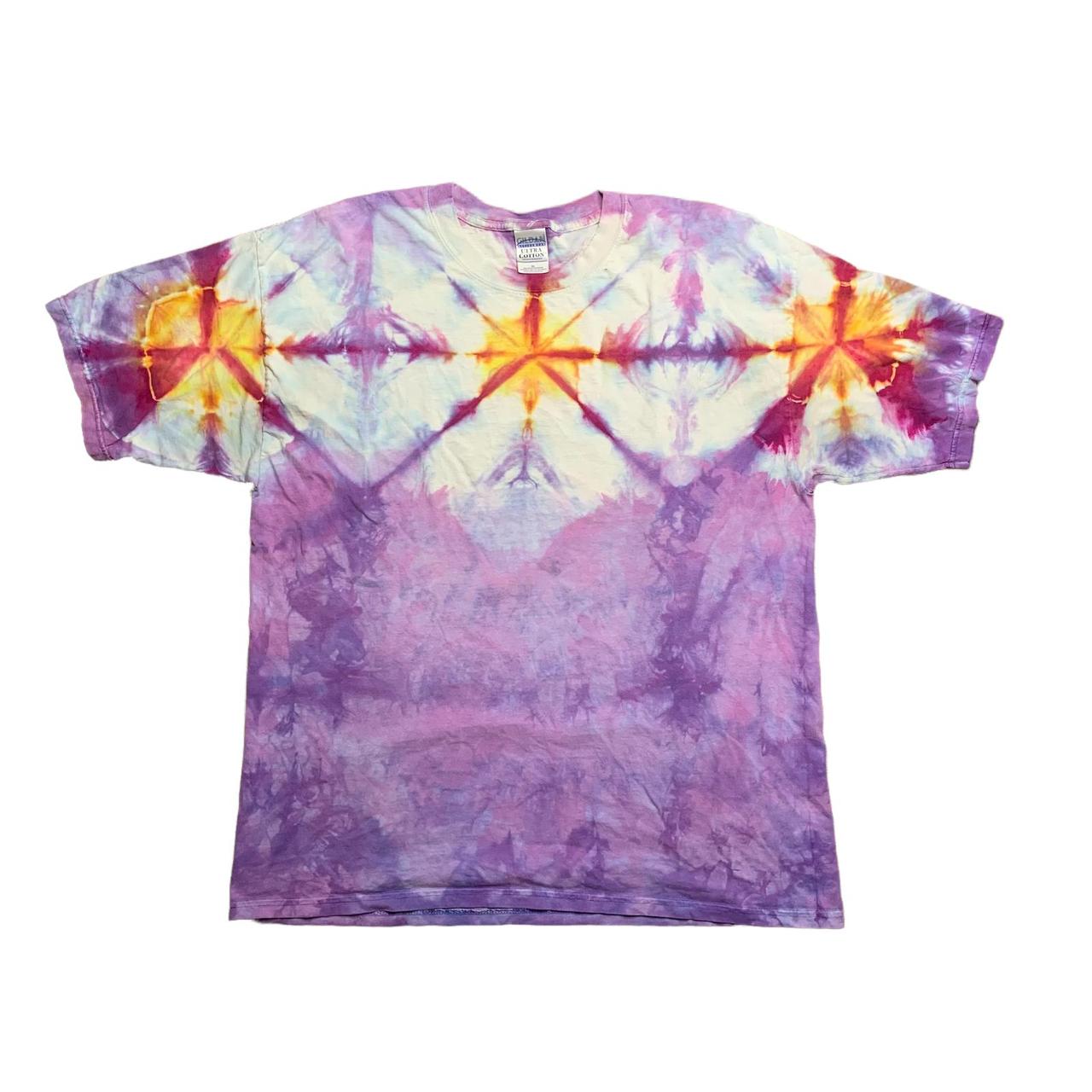 mens purple tie dye shirt