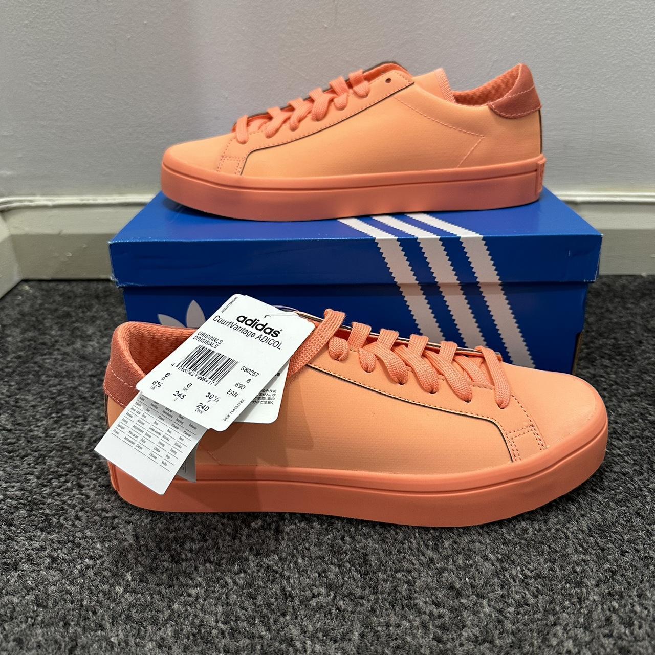 Adidas court vantage orange hotsell