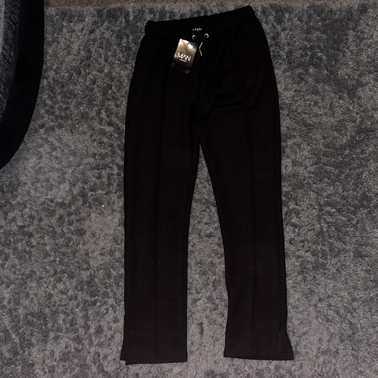 Boohoo Men's Black Joggerstracksuits Depop