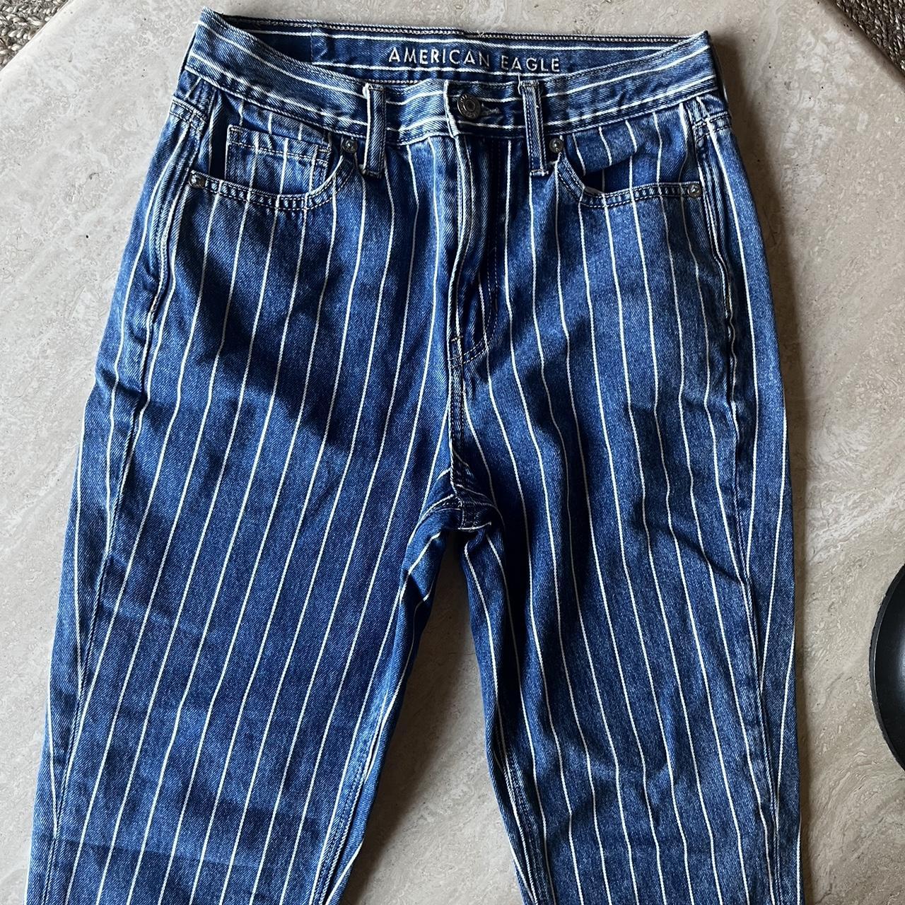 Striped Jeans American eagle size 0