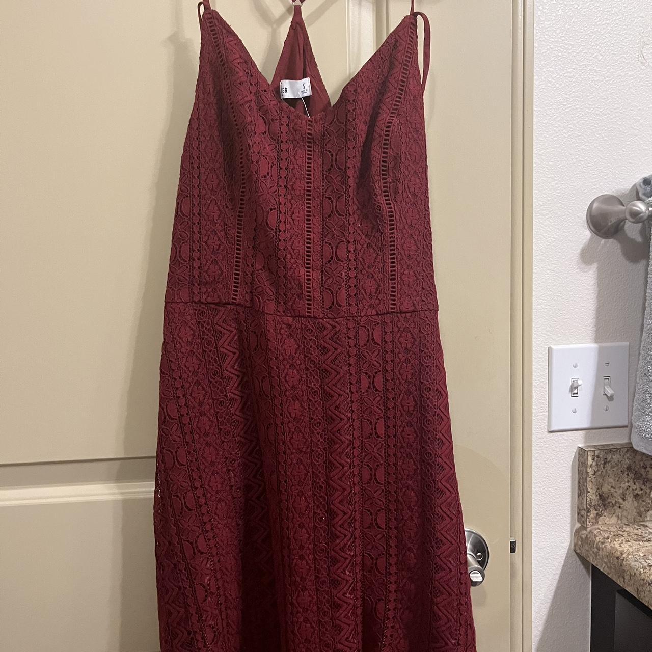 Hollister red dress with zipper - Depop