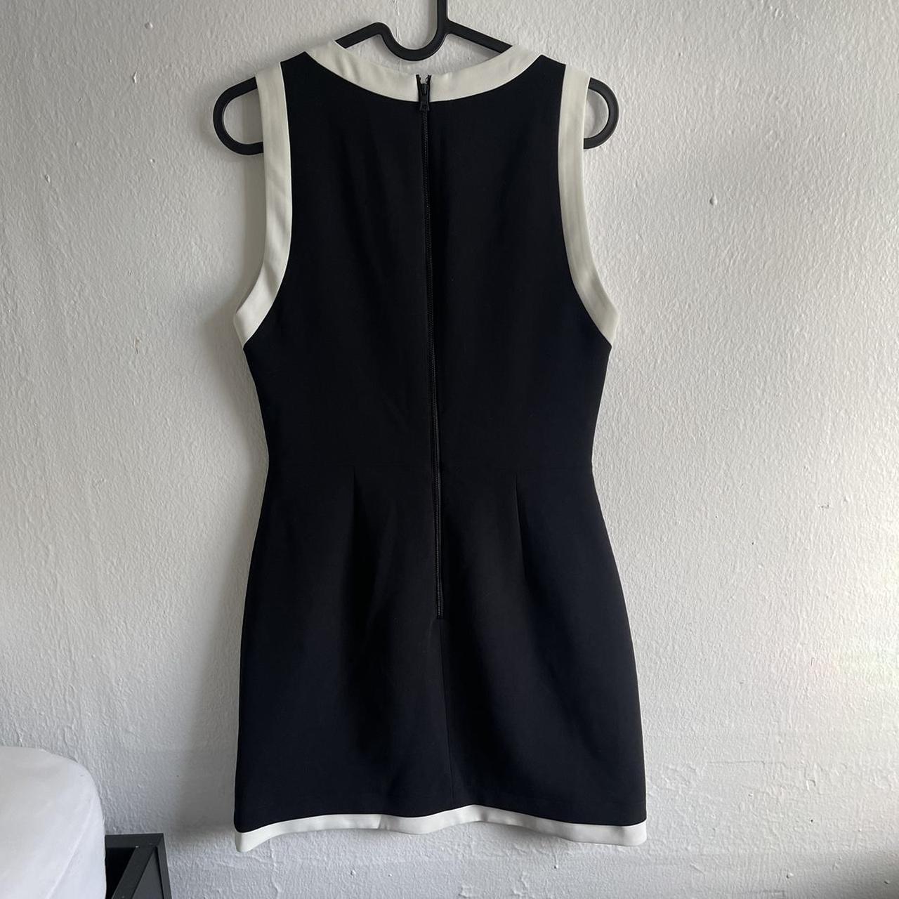 alice + olivia Women's Black and White Dress (2)
