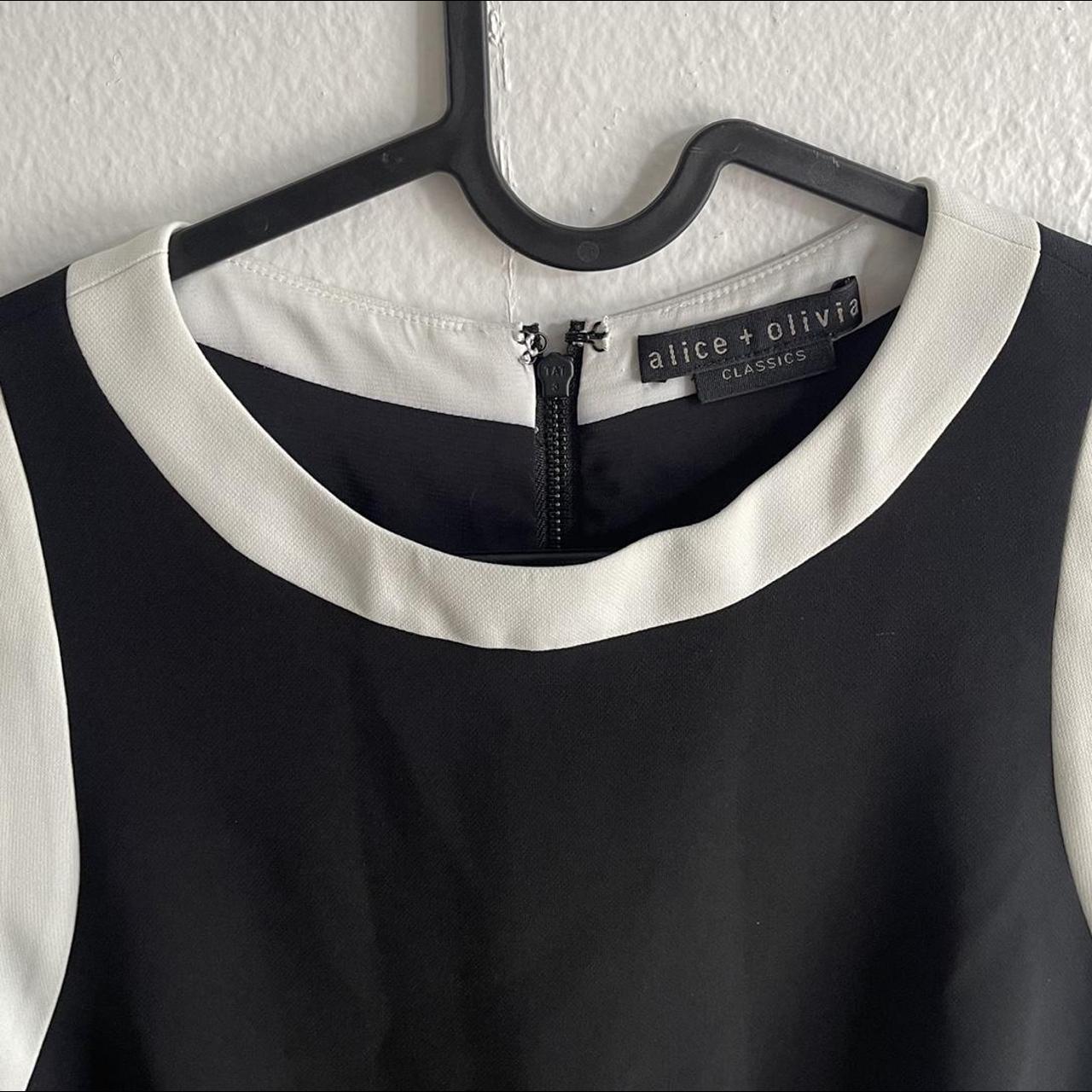 alice + olivia Women's Black and White Dress (4)