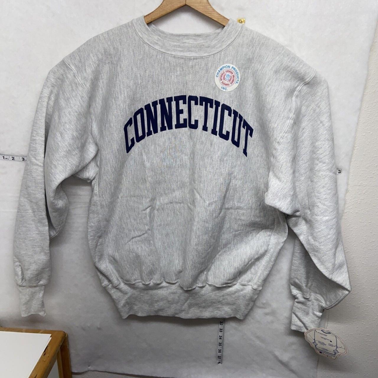 Vintage 90s Connecticut Champion Reverse Weave... - Depop