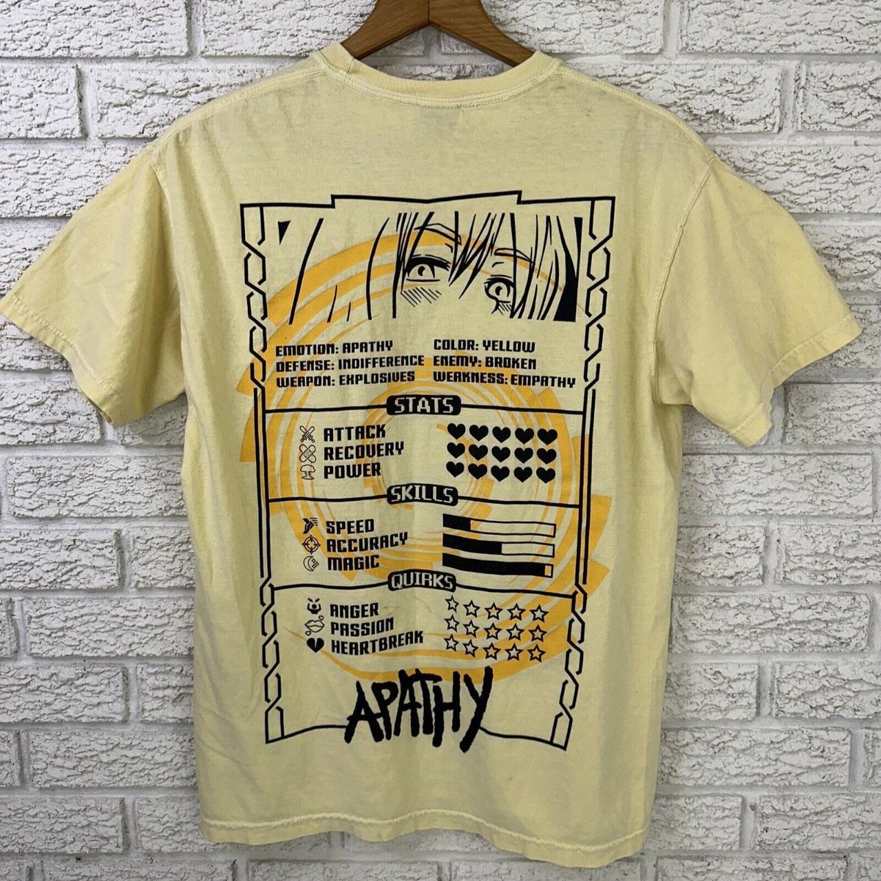 Broken Promises Apathy Yellow Anime Double Sided T | Depop