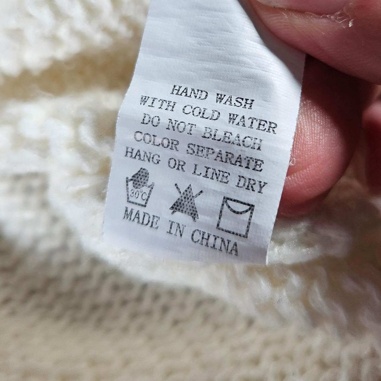 Preloved Women's Cardigan - Cream/Pink - S – Luna… - image 7