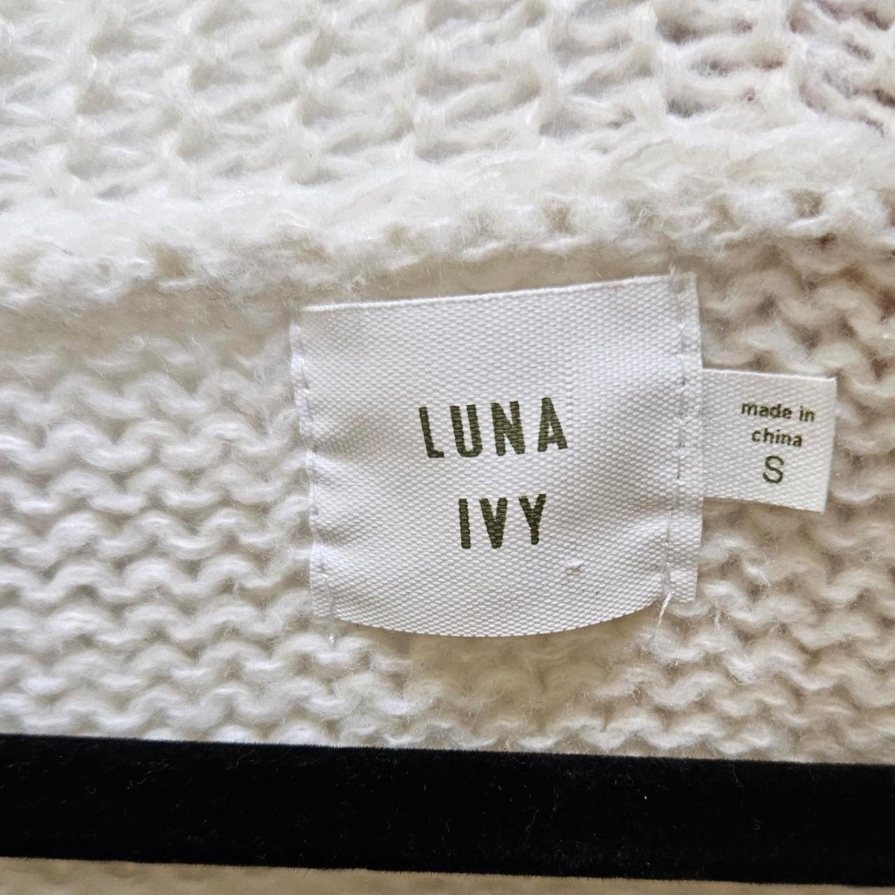 Preloved Women's Cardigan - Cream/Pink - S – Luna… - image 5