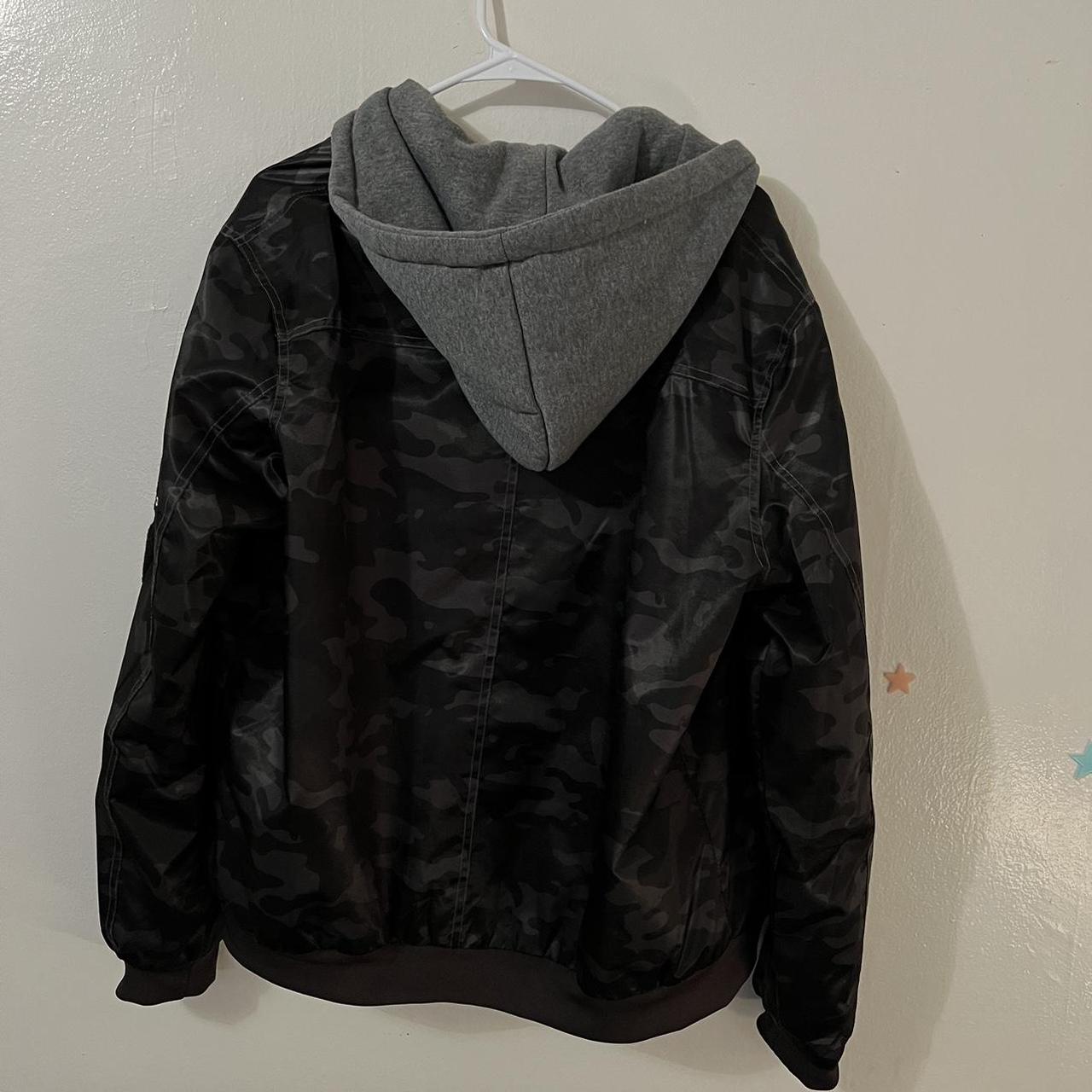 Black camp Bomber jacket by members only. Optional... - Depop