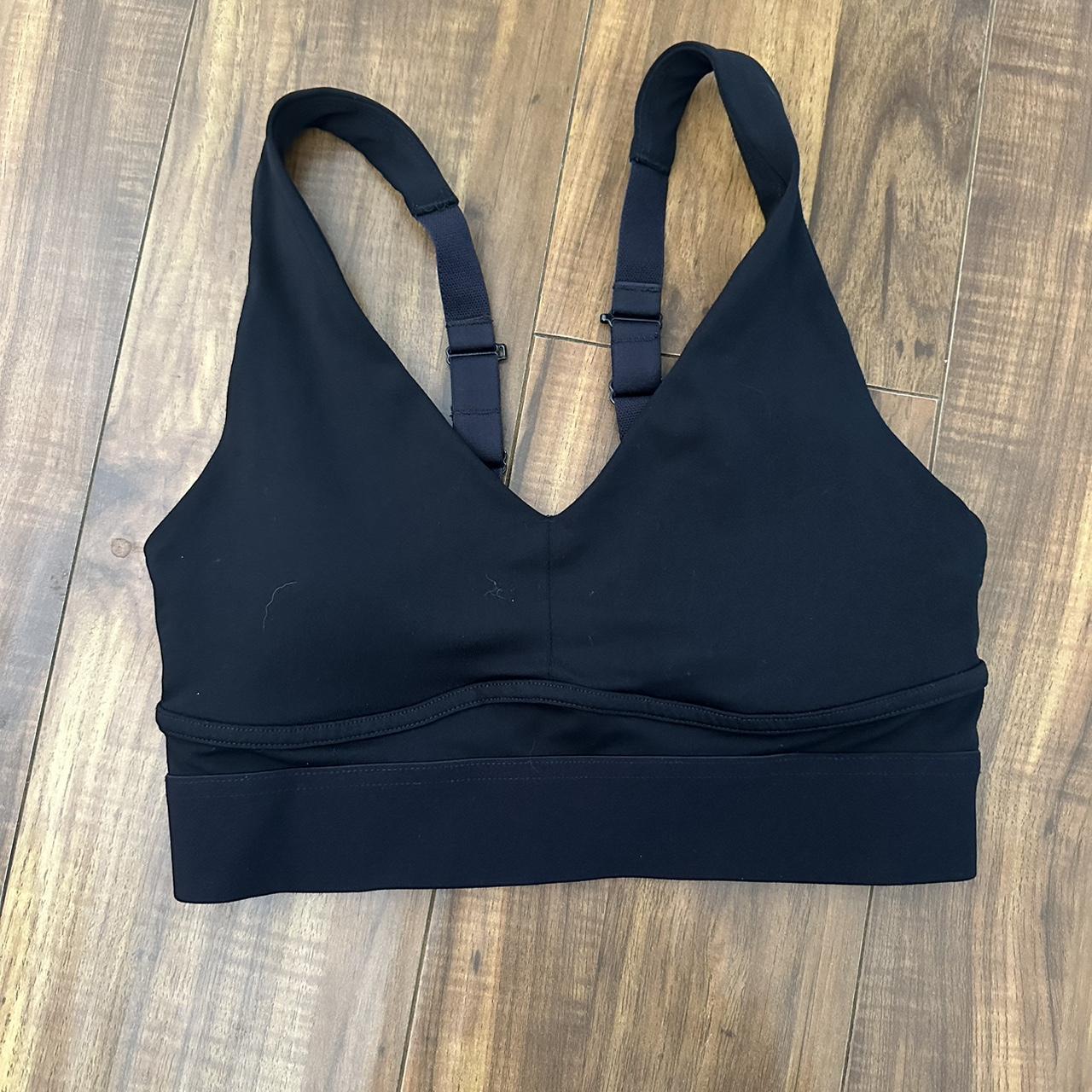 Fabletics black sports bra *padded adjustable... - Depop