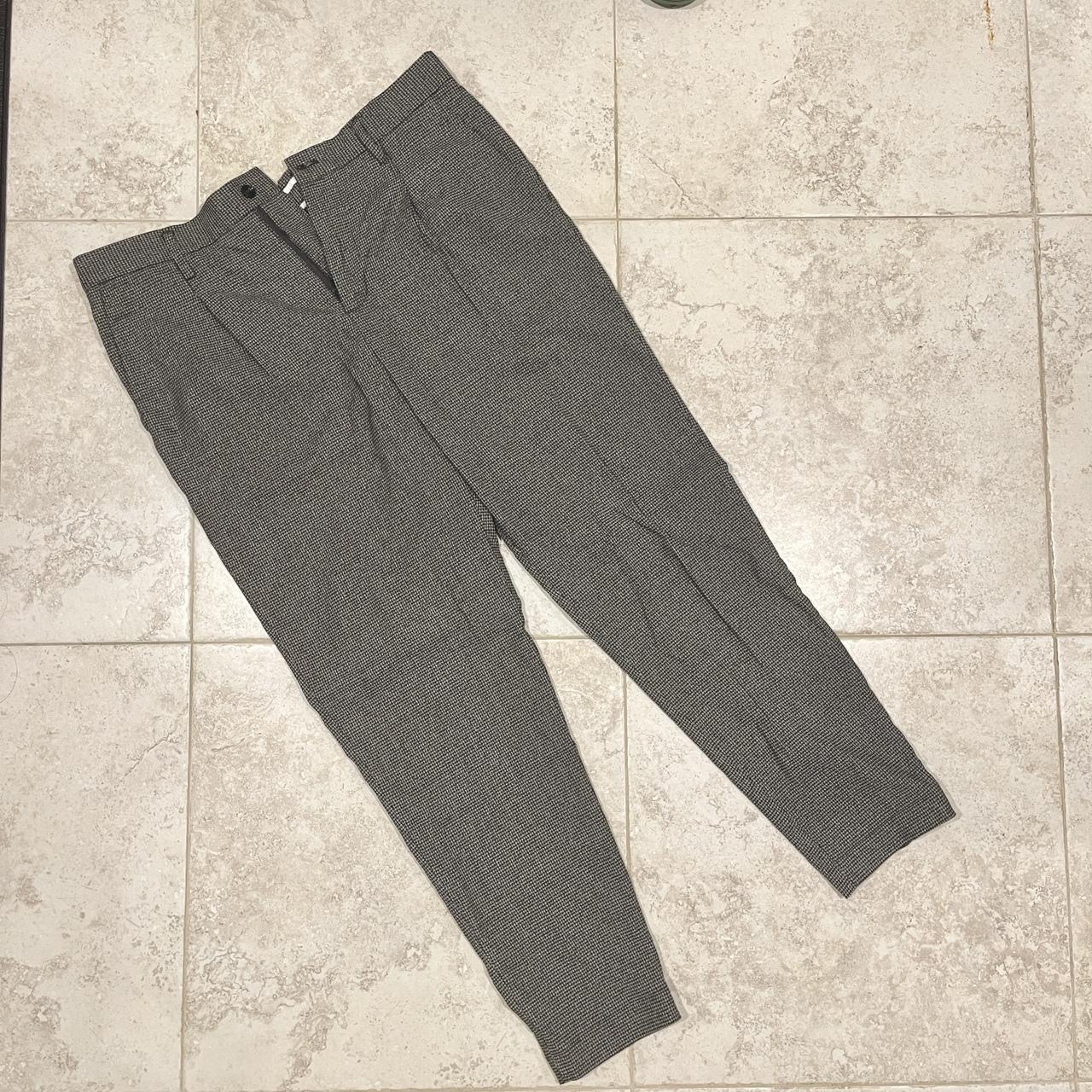 Zara Carrot Fit Pattern Work pants Brand new never... - Depop