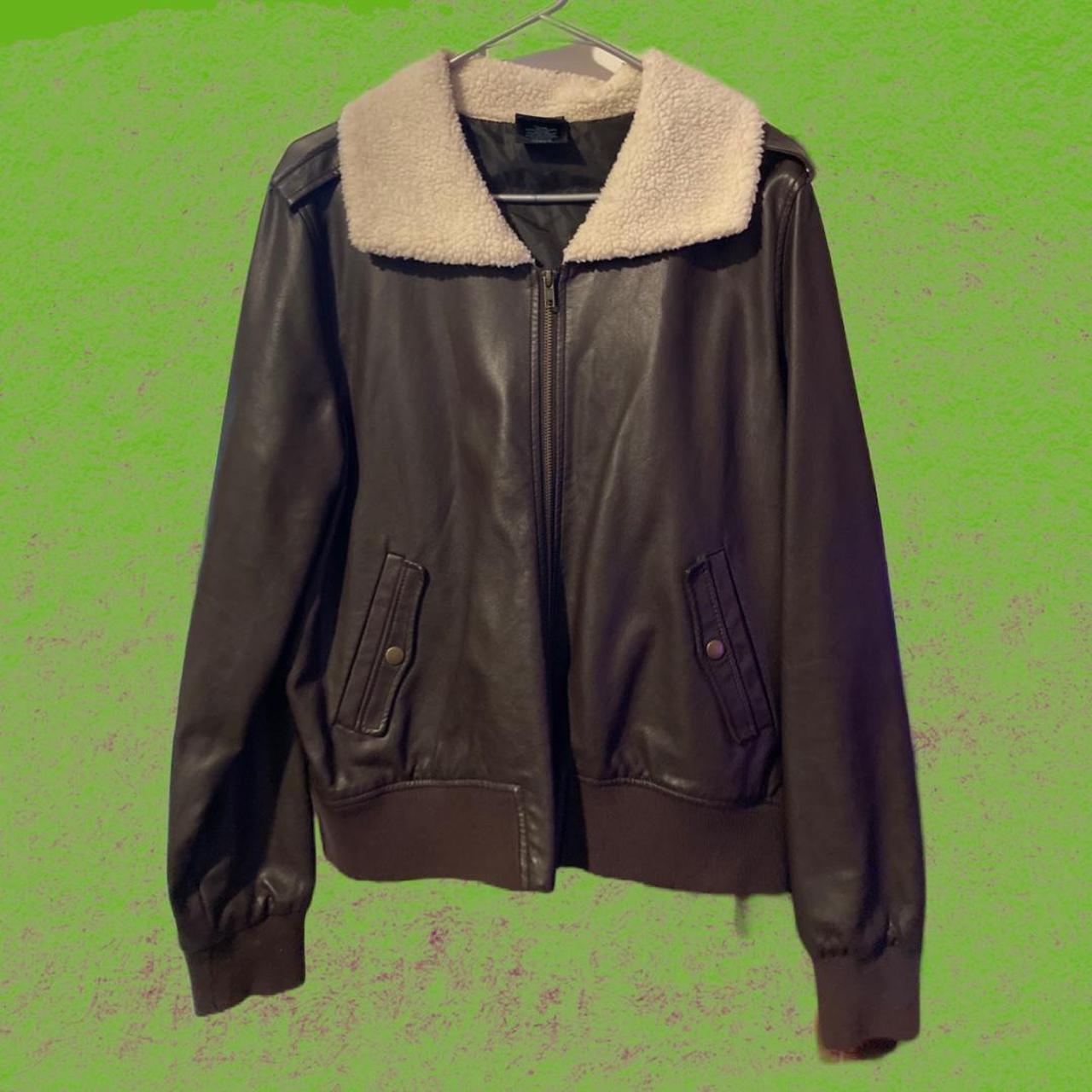 Women's Brown and Cream Jacket Depop